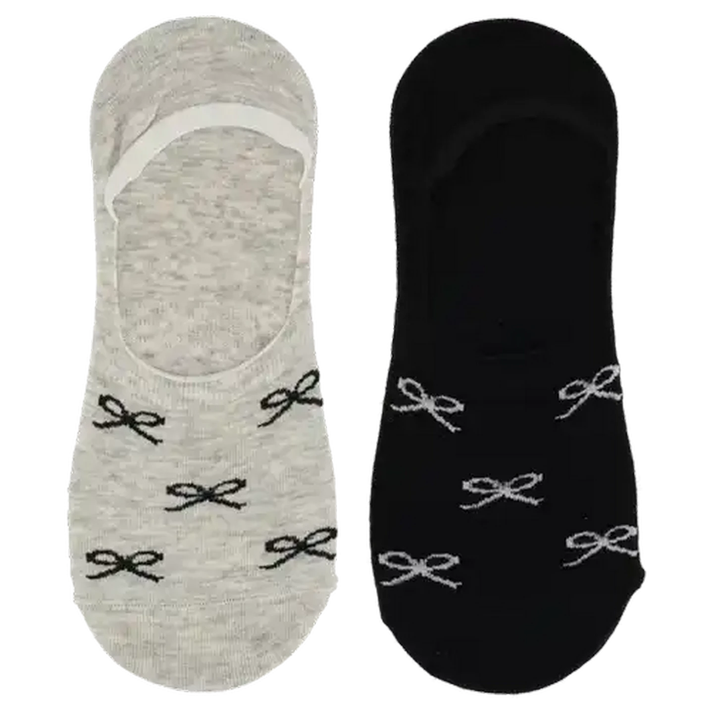 Image of Bare Basics Ladies Secret Socks Size 4-7 2-Pack (Design May Vary)
