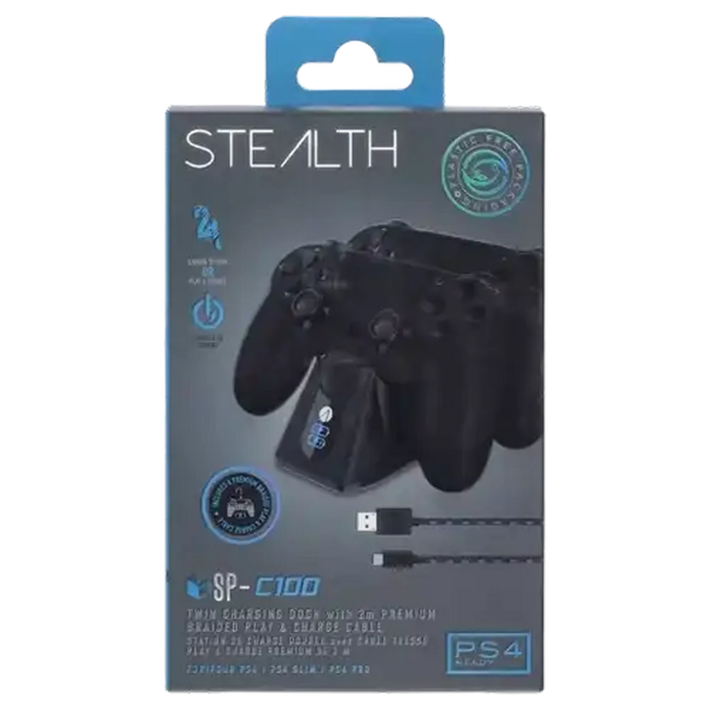 Image of Stealth Black PS4 Twin Charging Dock