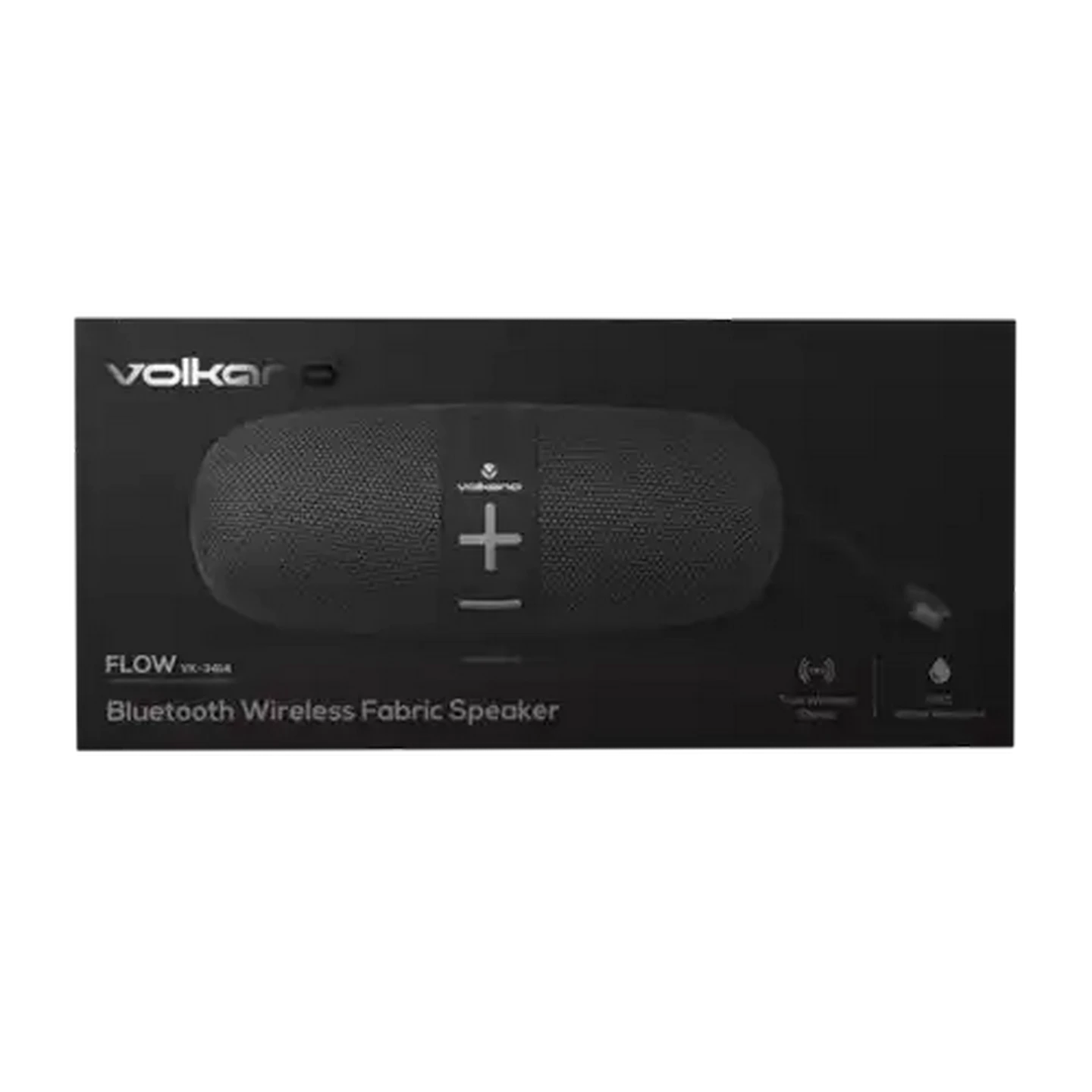 Image of Volkano Flow Series Black Portable Bluetooth Speaker