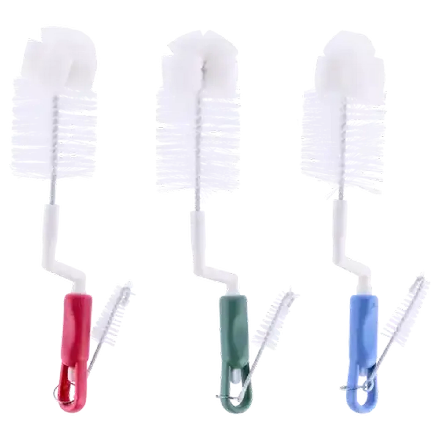 Image of Jolly Tots Bottle & Teat Cleaning Brush Set 0 Months+ (Colour May Vary)