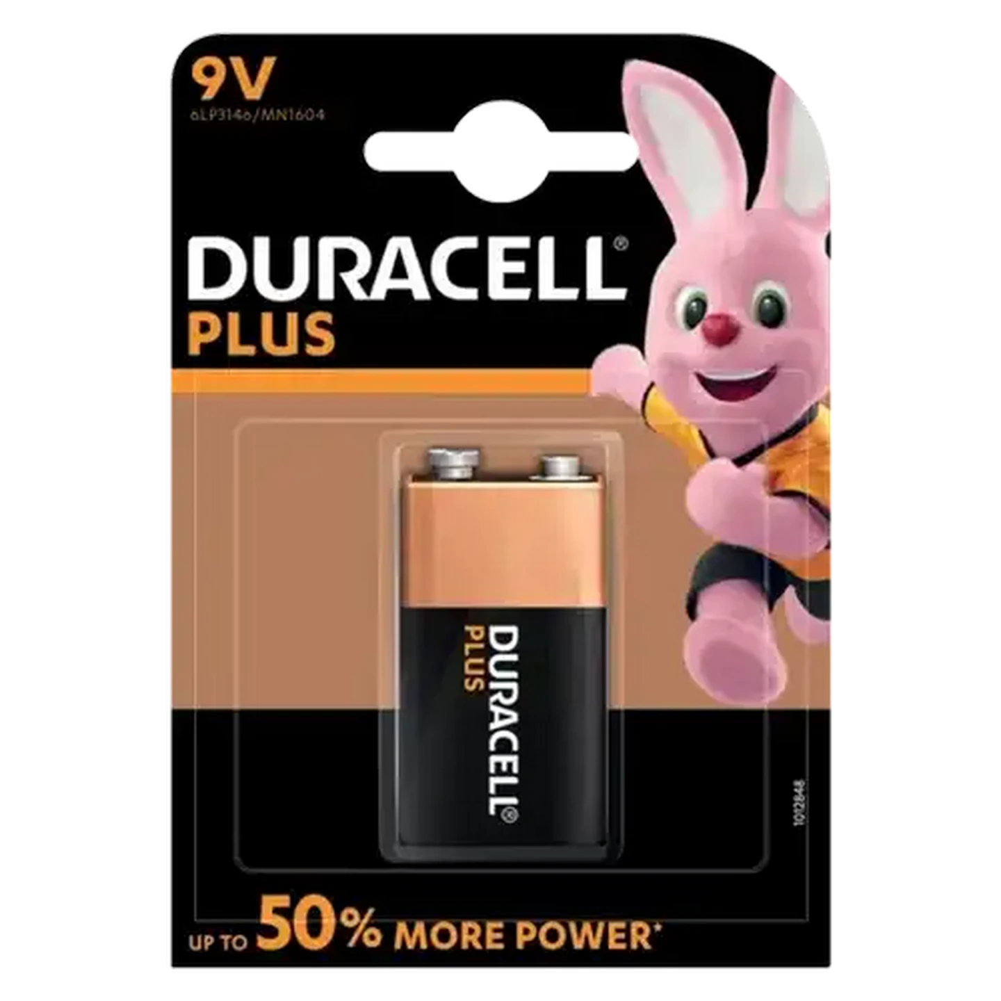 Image of Duracell Plus 9V Alkaline Battery