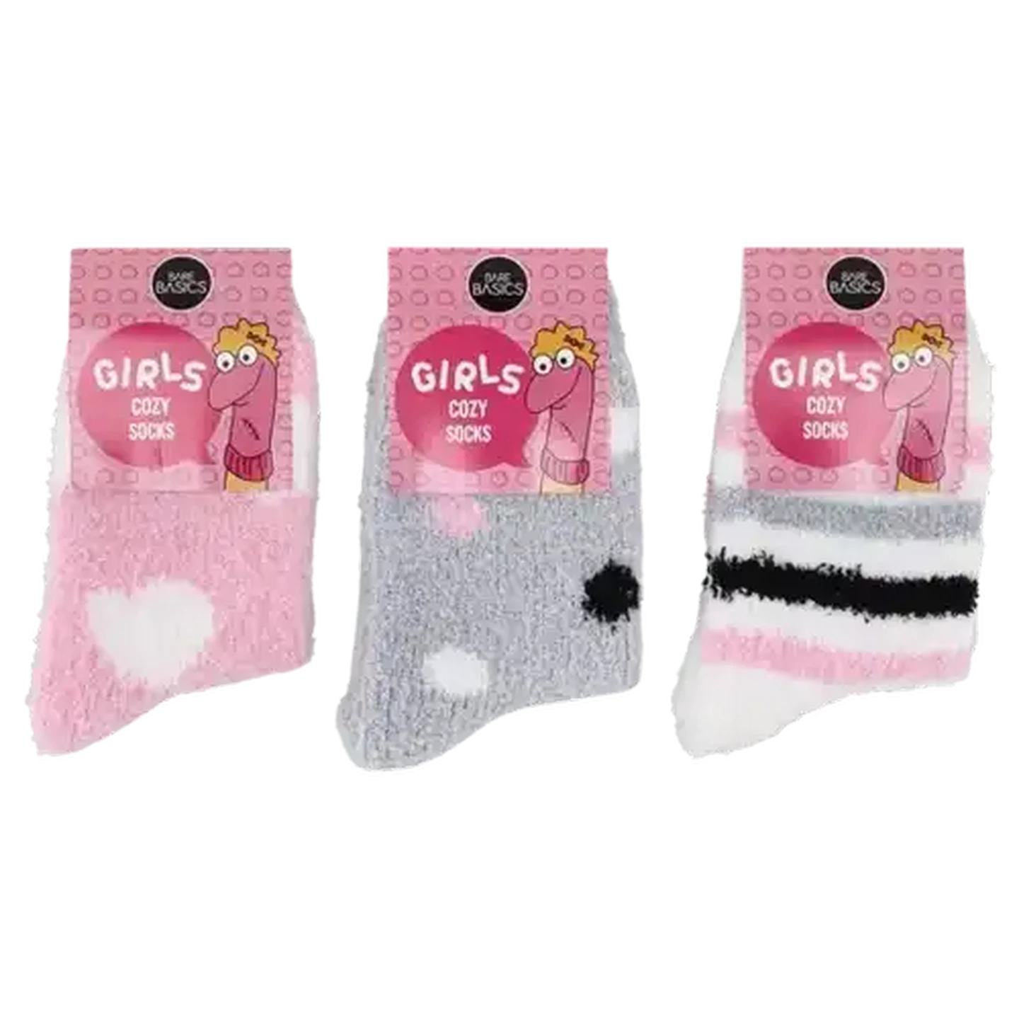 Image of Bare Basics Girls Cosy Socks 6-8 (Design May Vary)
