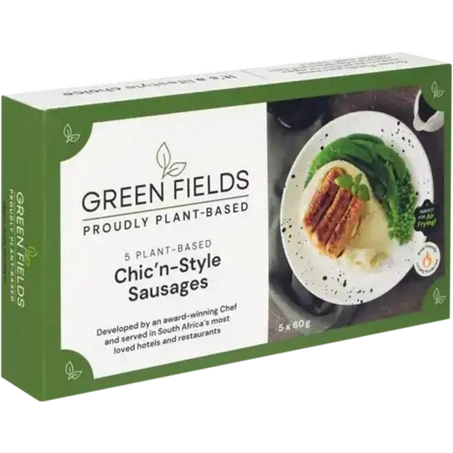 Image of Green Fields Frozen Plant-Based Sausages with Chicken Flavouring 5 x 60g