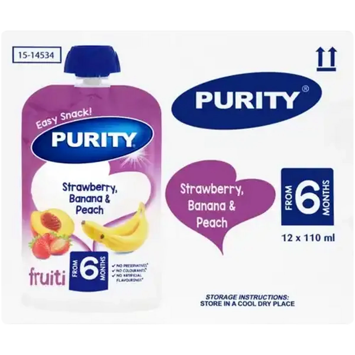 Checkers Sixty60 | PURITY From 6 Months Strawberry, Banana & Peach ...