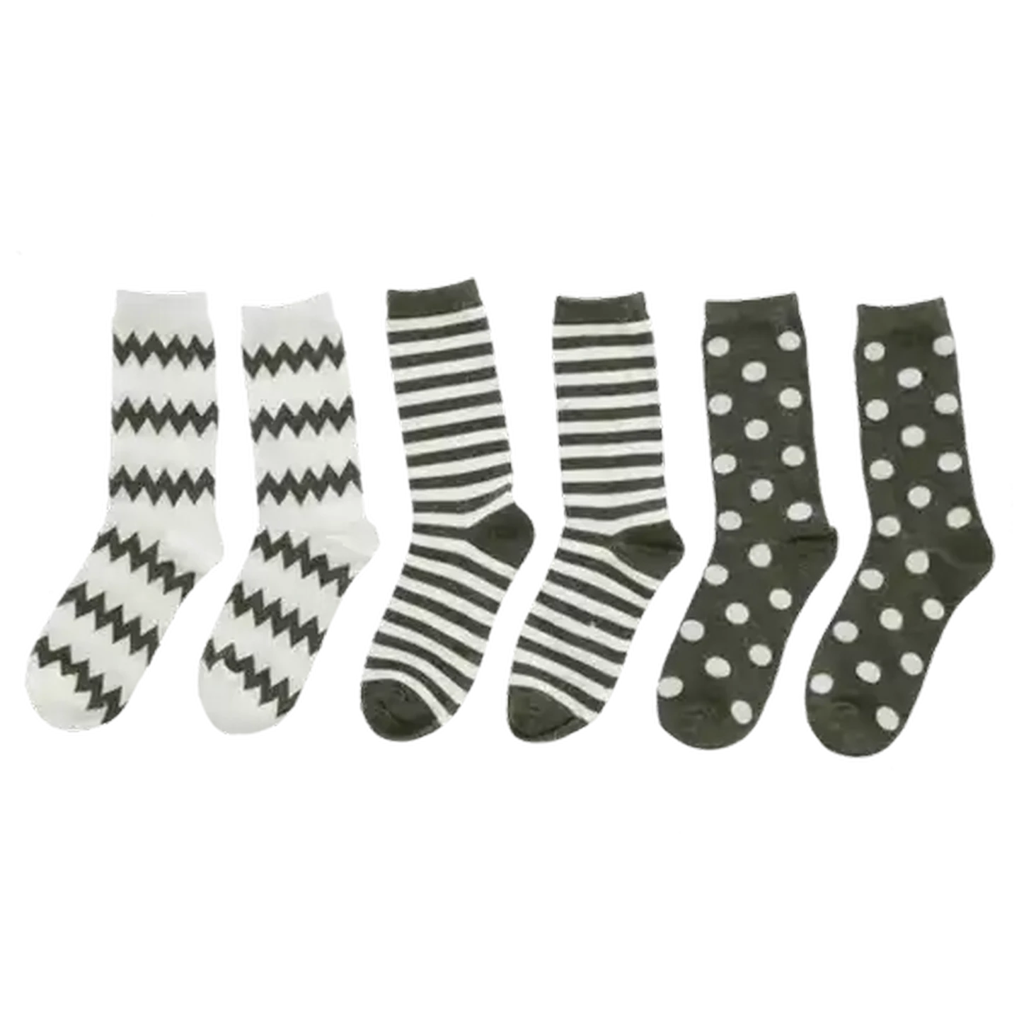Image of Bare Basics Ladies Printed Anklet Socks Size 4-7 3-Pack