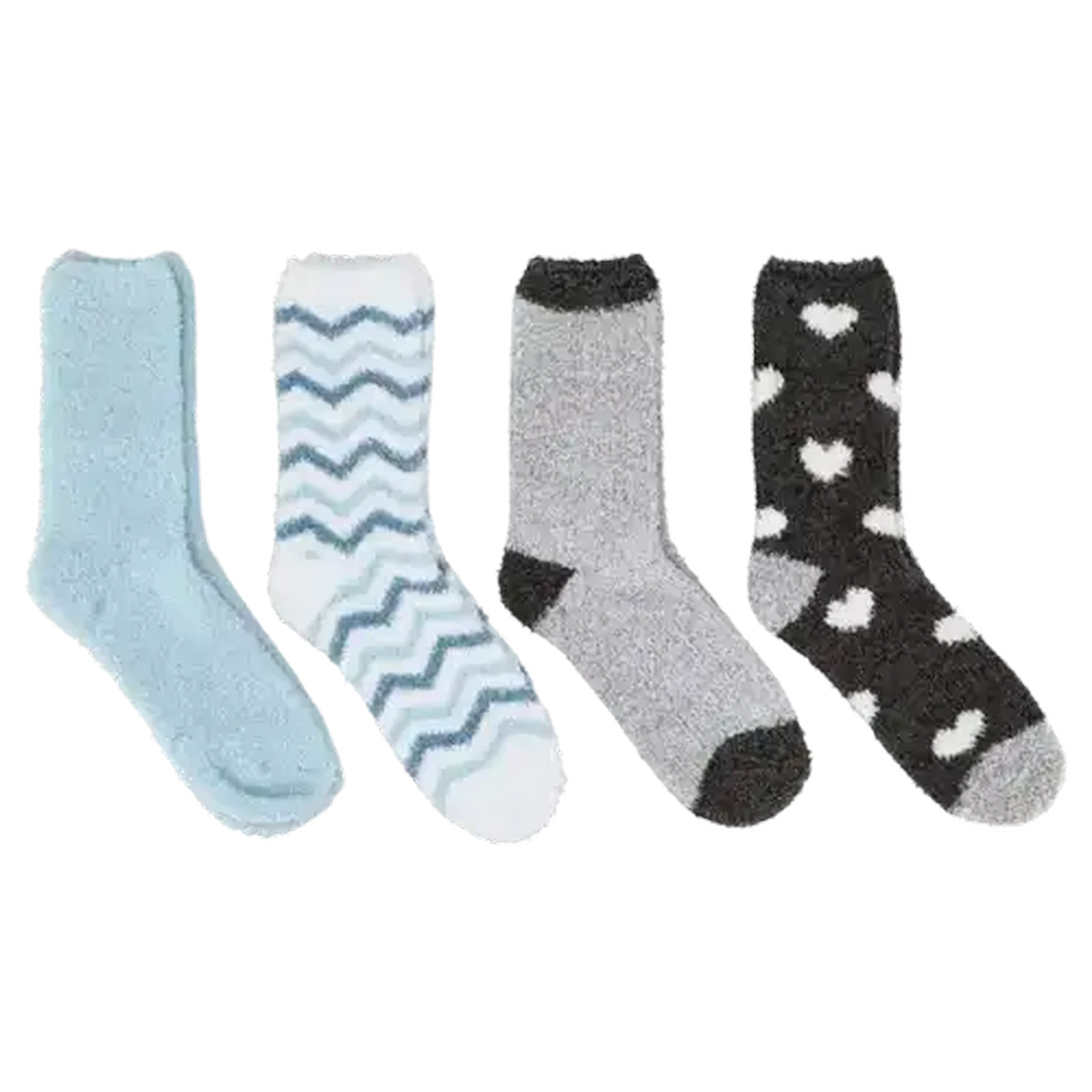 ミニマムジーク Fuzzy Checkers Sixty60 | Bare Basics Ladies Cosy Sleep Socks 2-Pack