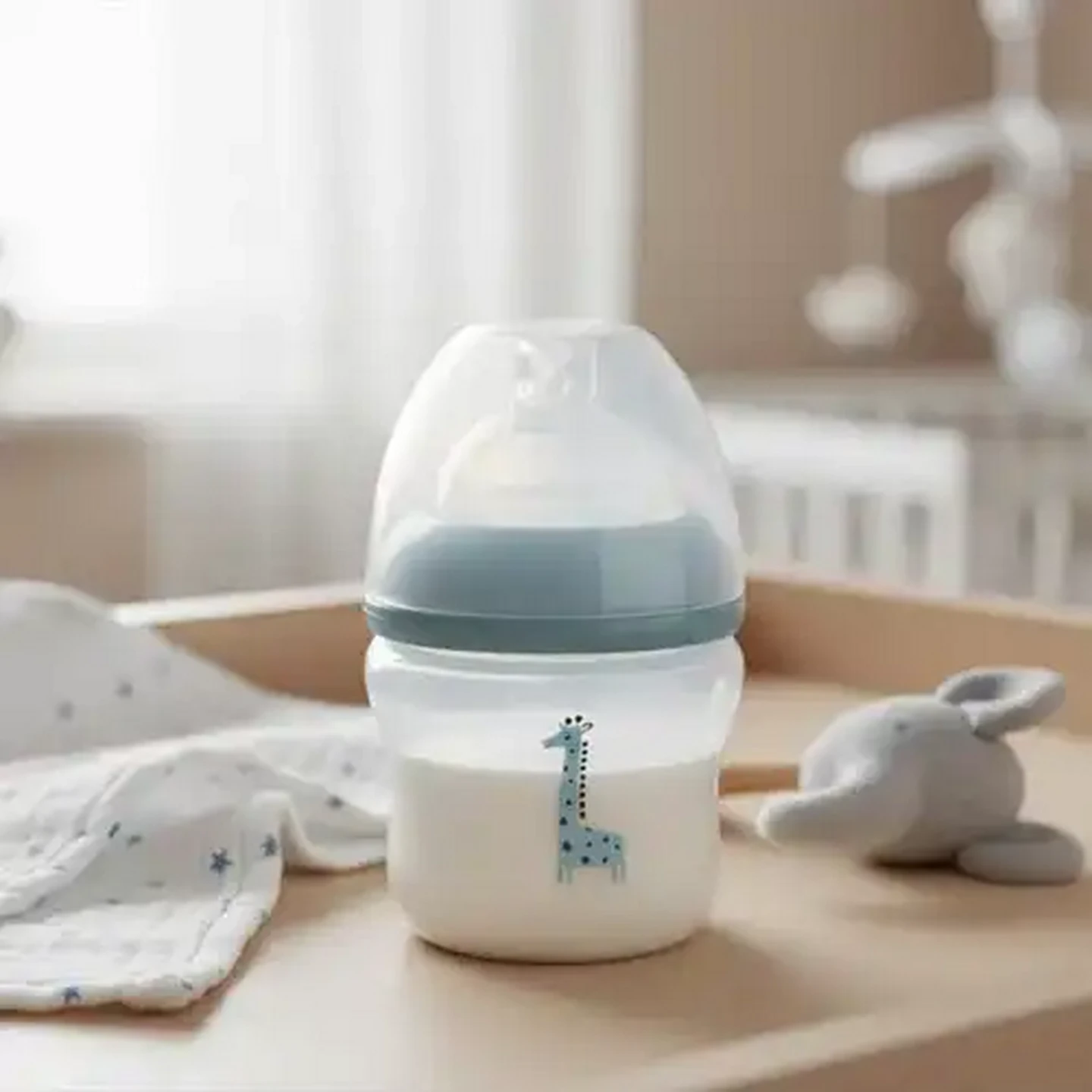 Image of Jolly Tots Soft Sense Feeding Bottle 150ml 0 Months+ (Print May Vary)