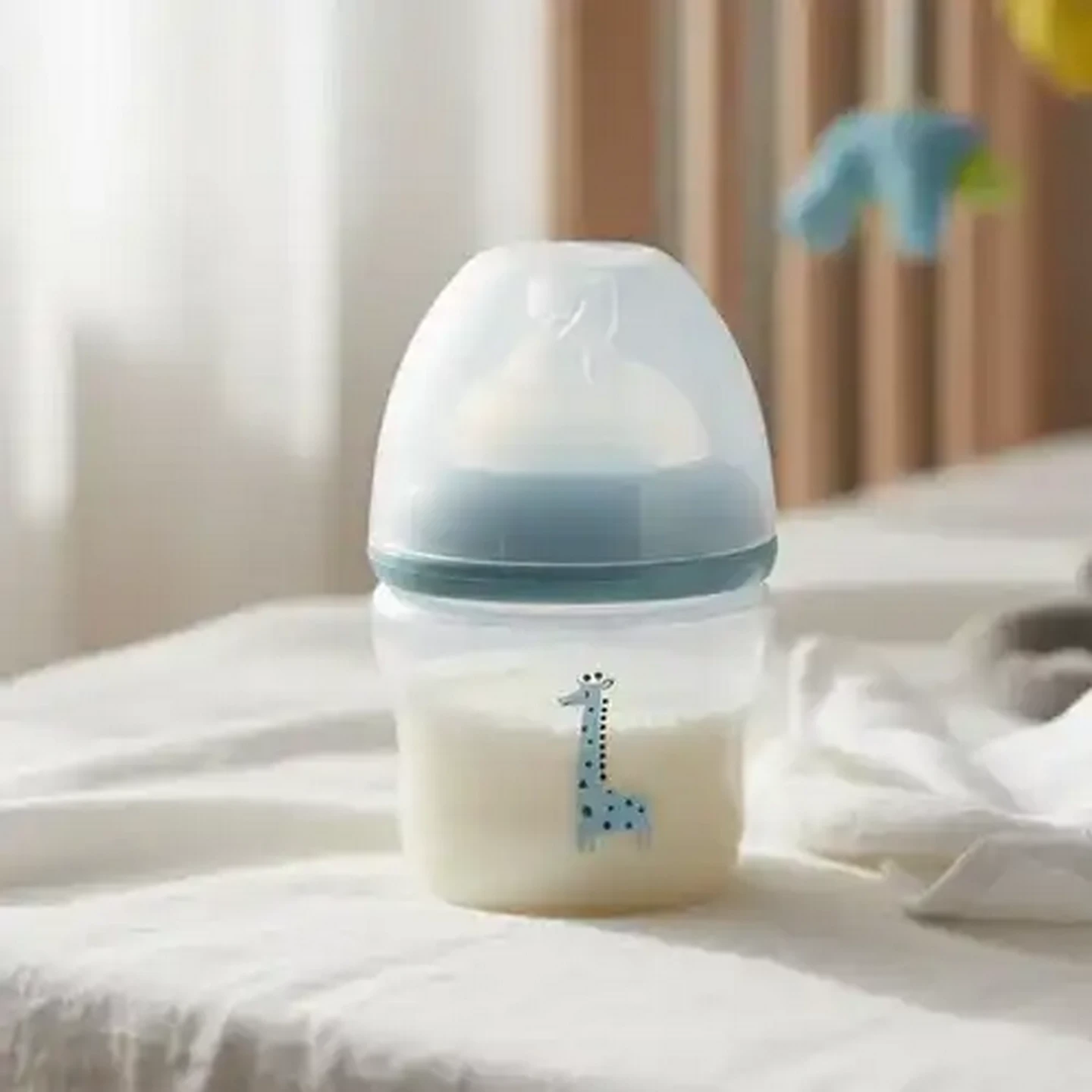 Image of Jolly Tots Soft Sense Feeding Bottle 150ml 0 Months+ (Print May Vary)