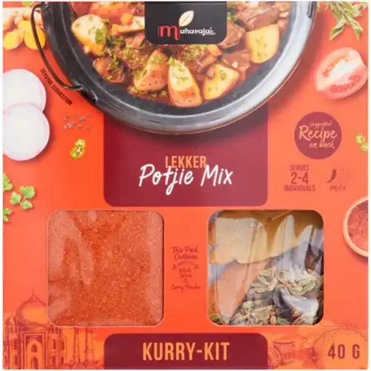 香取ニイカセット　60枚セット　4コン　専用 Checkers Sixty60 | Maharaja's Lekker Potjie Mix Kurry-Kit 40g