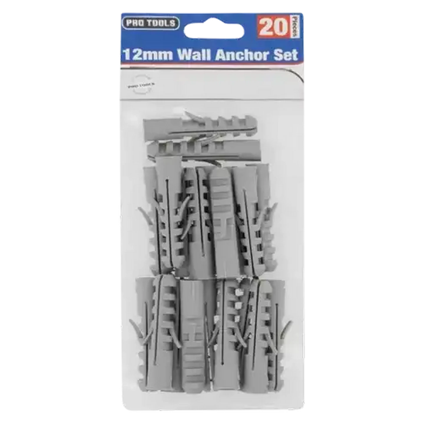 Image of Pro Tools 12mm Wall Anchor Set 20 Piece