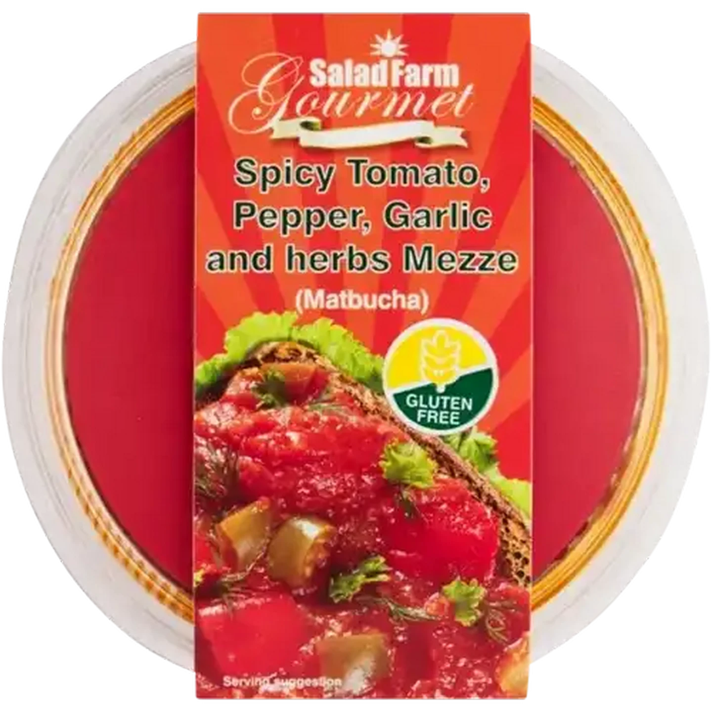 Image of Salad Farm Gourmet Spicy Tomato, Pepper, Garlic & Herbs Mezze 140g