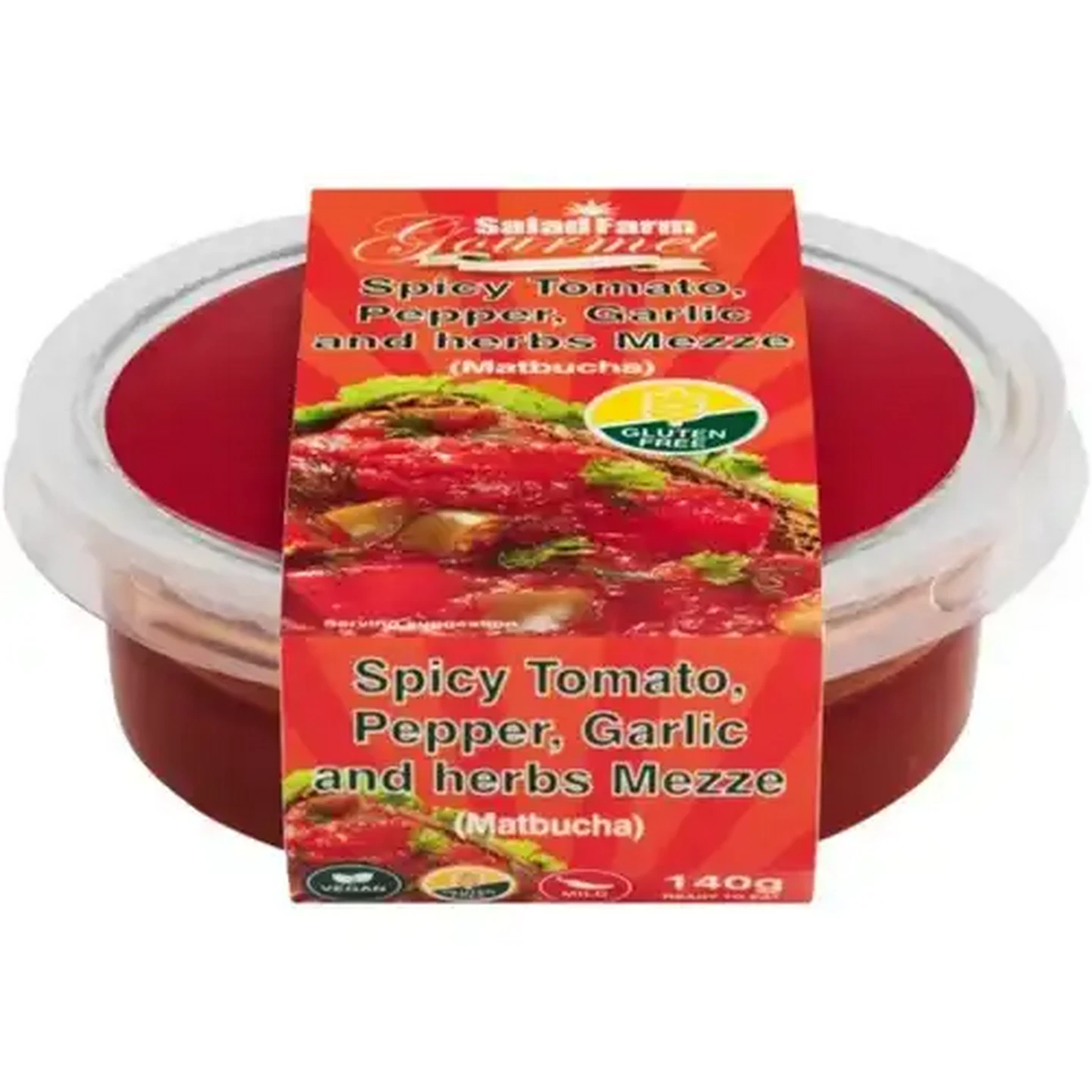 Image of Salad Farm Gourmet Spicy Tomato, Pepper, Garlic & Herbs Mezze 140g