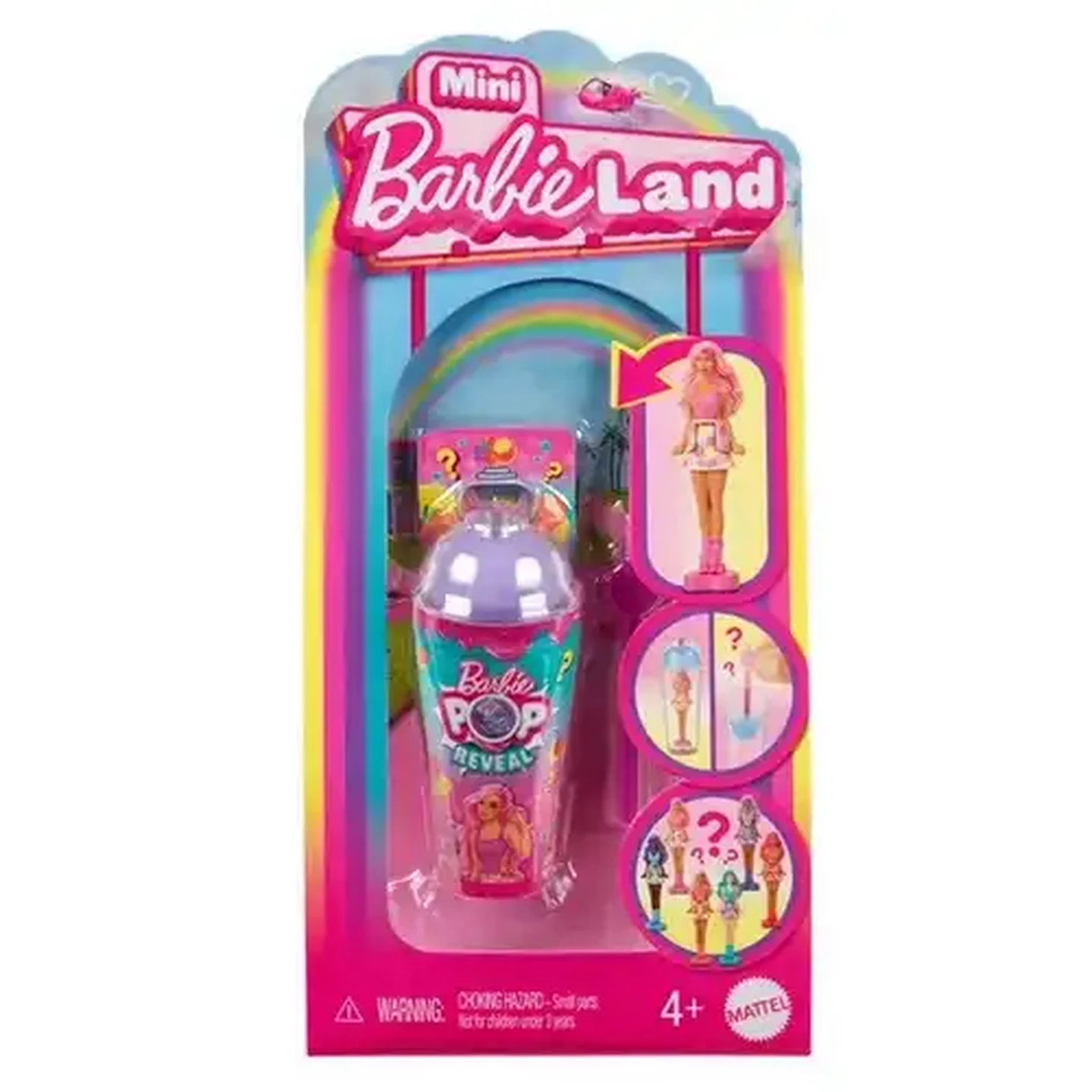 Image of Barbie Mini BarbieLand Pop Reveal Dolls, 1.5-inch Mini Doll with Surprise Reveal & Sensory Play Piece (Styles May Vary)