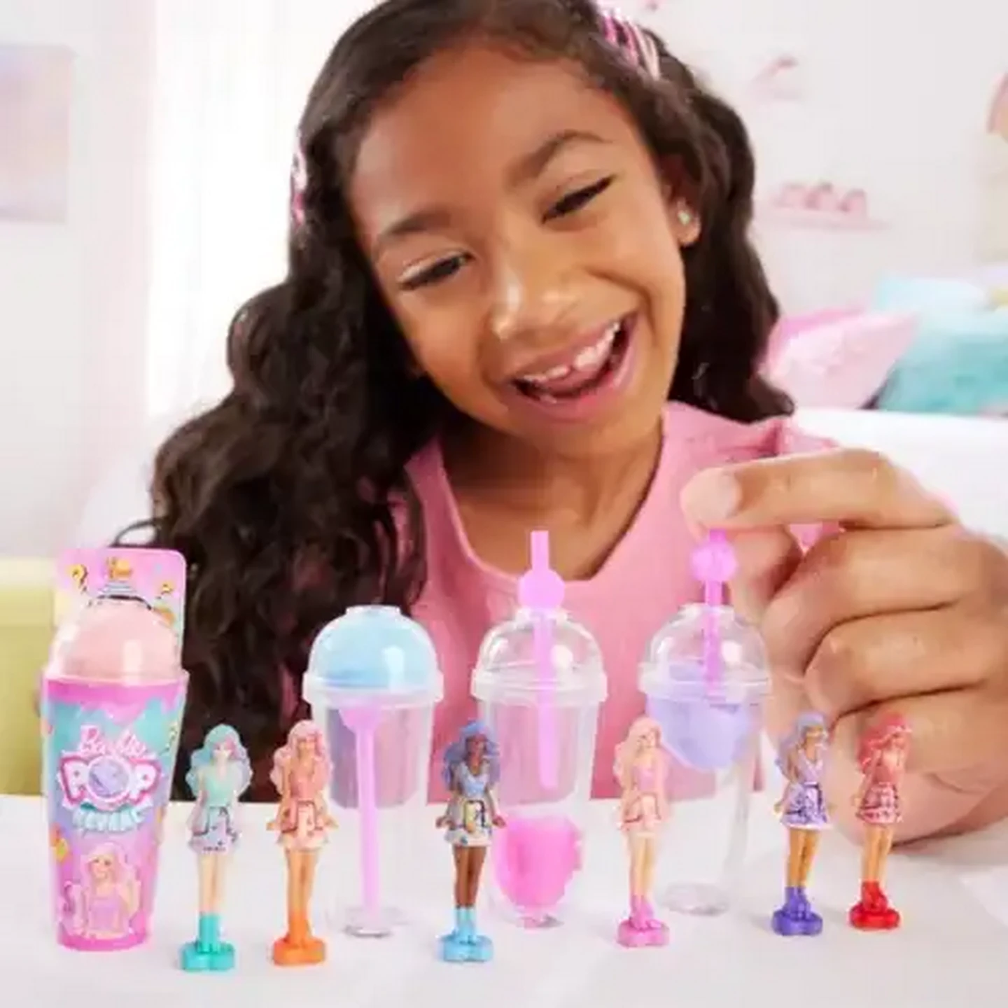 Image of Barbie Mini BarbieLand Pop Reveal Dolls, 1.5-inch Mini Doll with Surprise Reveal & Sensory Play Piece (Styles May Vary)