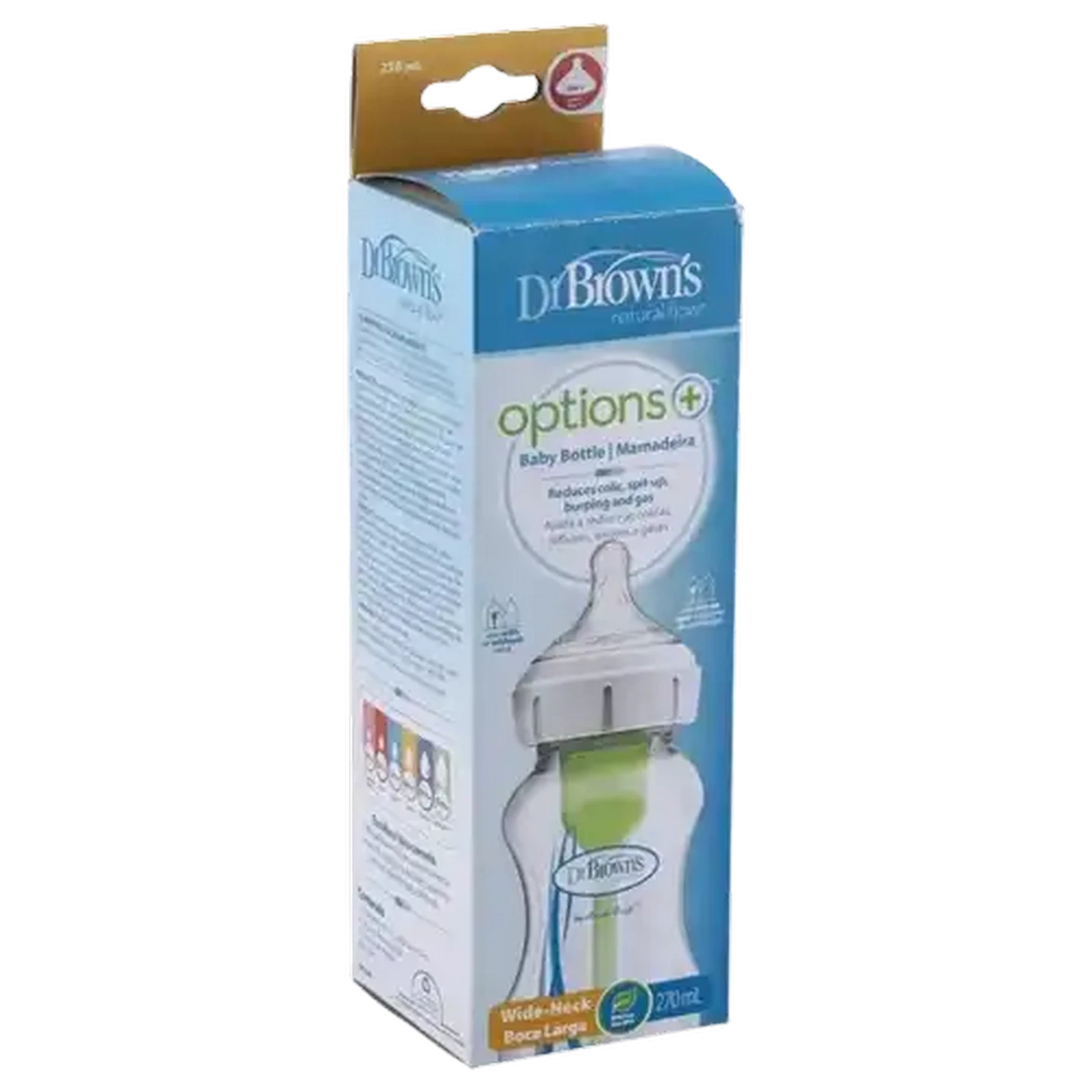 Image of Dr. Brown's Natural Flow Options+ Wide-Neck Bottle 270ml