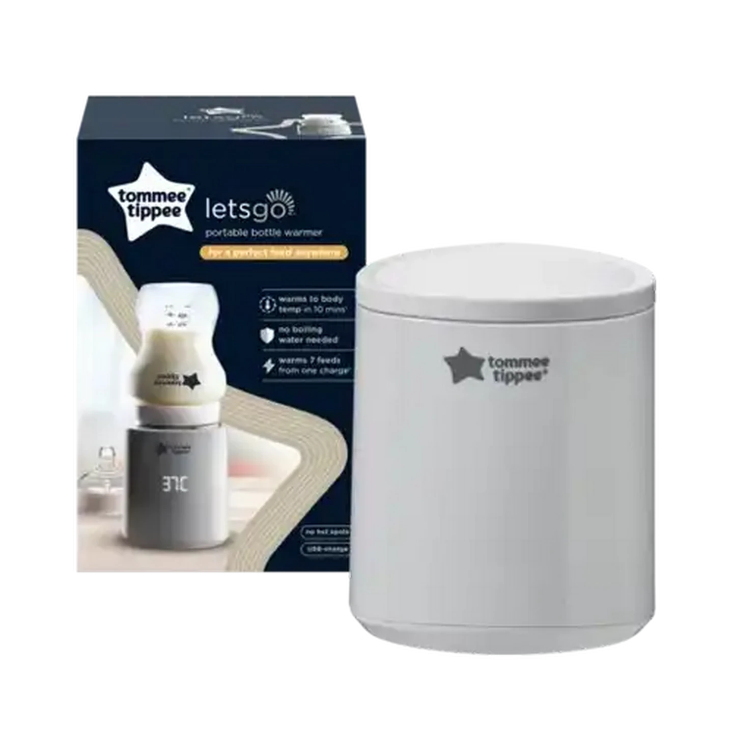 Image of Tommee Tippee LetsGo Portable Bottle Warmer White