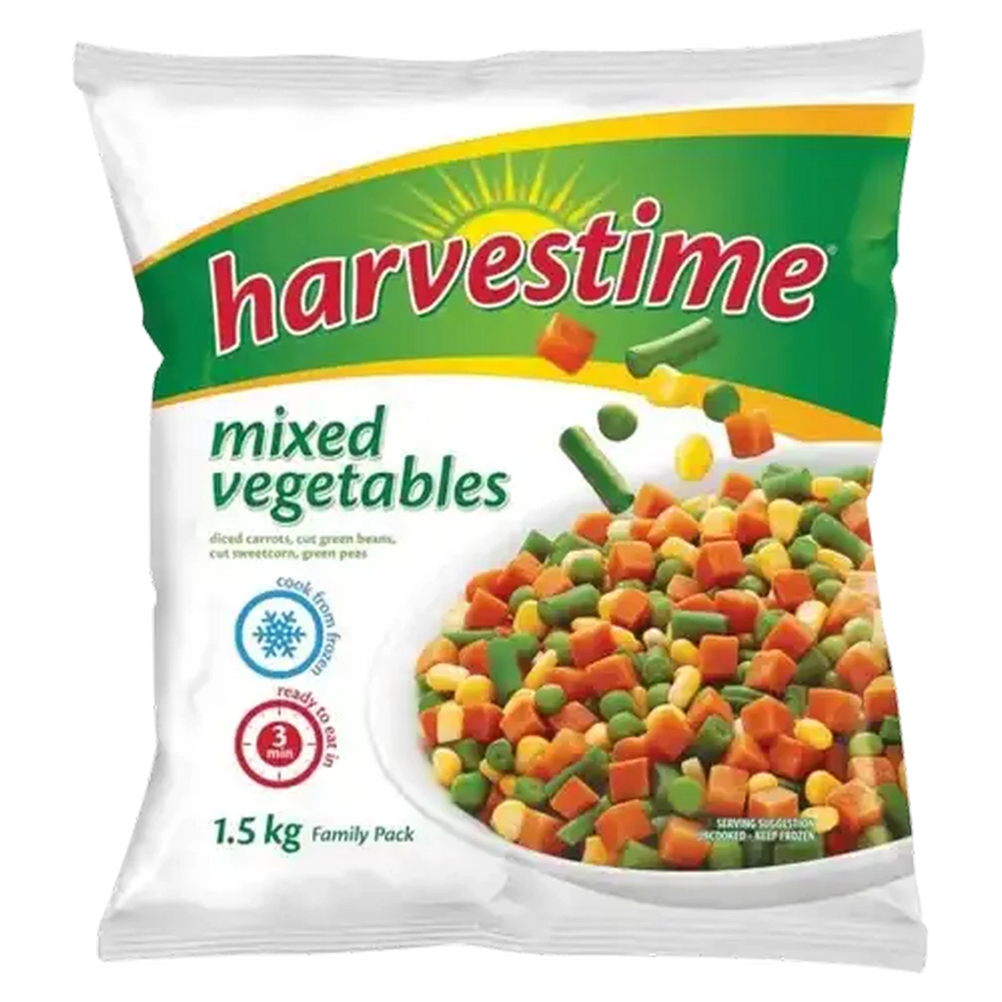 Image of Harvestime Frozen Mixed Vegetables 1.5kg