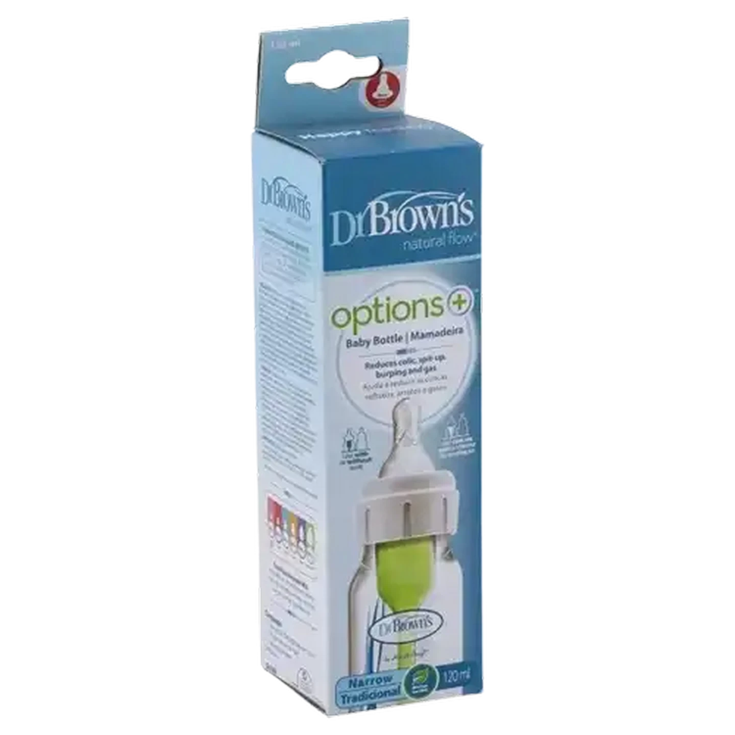 Image of Dr. Brown's Natural Flow Options+ Narrow Neck Bottle 120ml