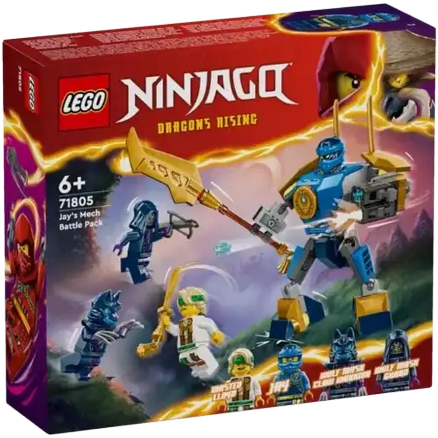 JUNIOR 28 フィギュアセット Checkers Sixty60 | LEGO® NINJAGO® Jay's Mech Battle Pack (71805)
