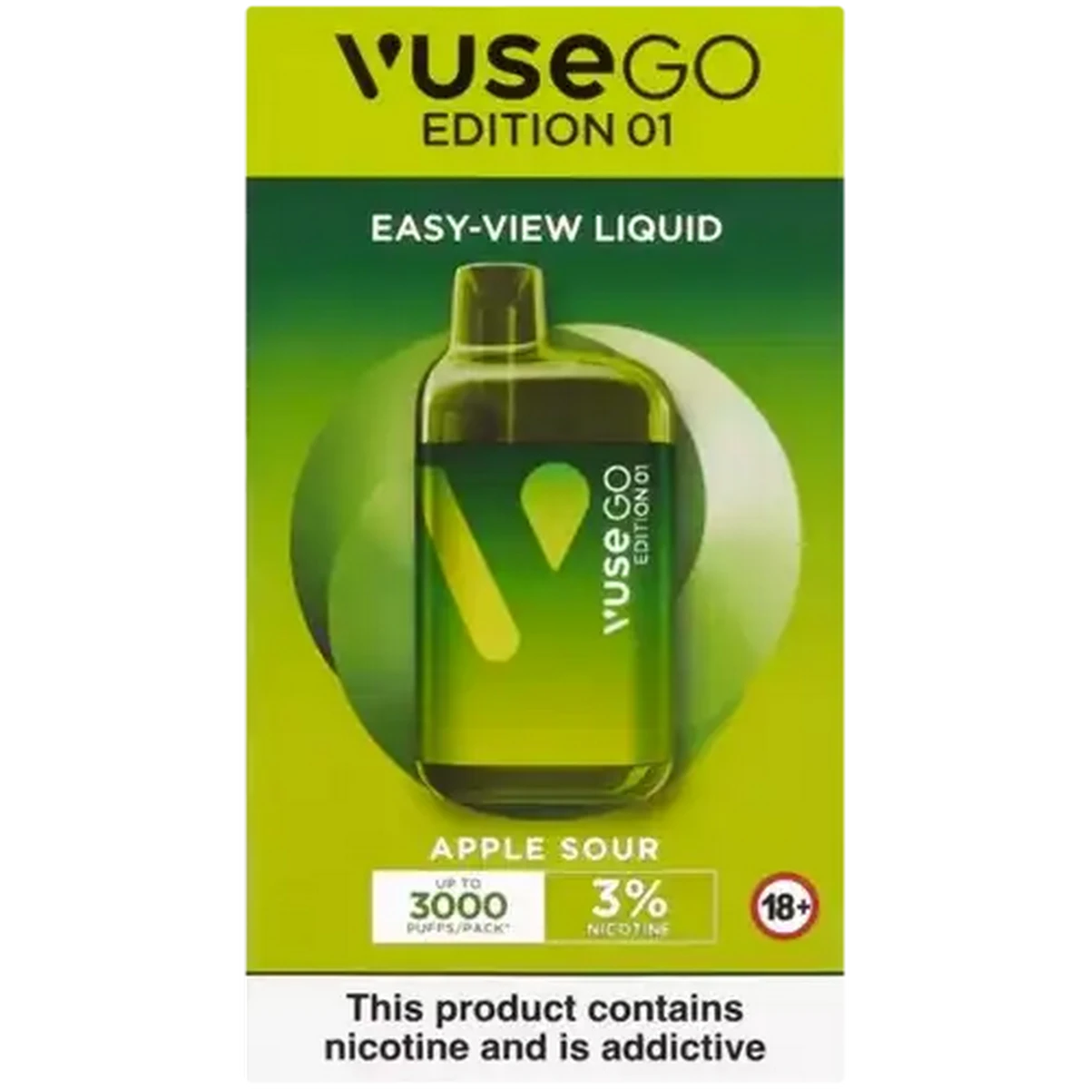 vuse apple sour pods Vuse GO 1000 Apple Sour Pen | disposable e-cigarette main image 0