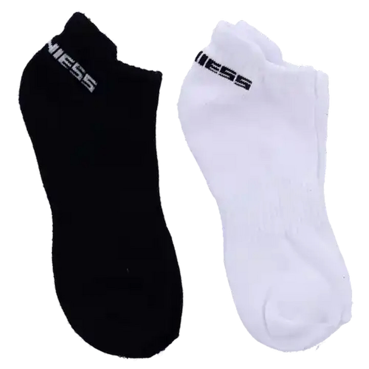 Image of Bare Basics Advanced Black & White Low Cut Sport Socks Size 4 to 7 (Colour May Vary)