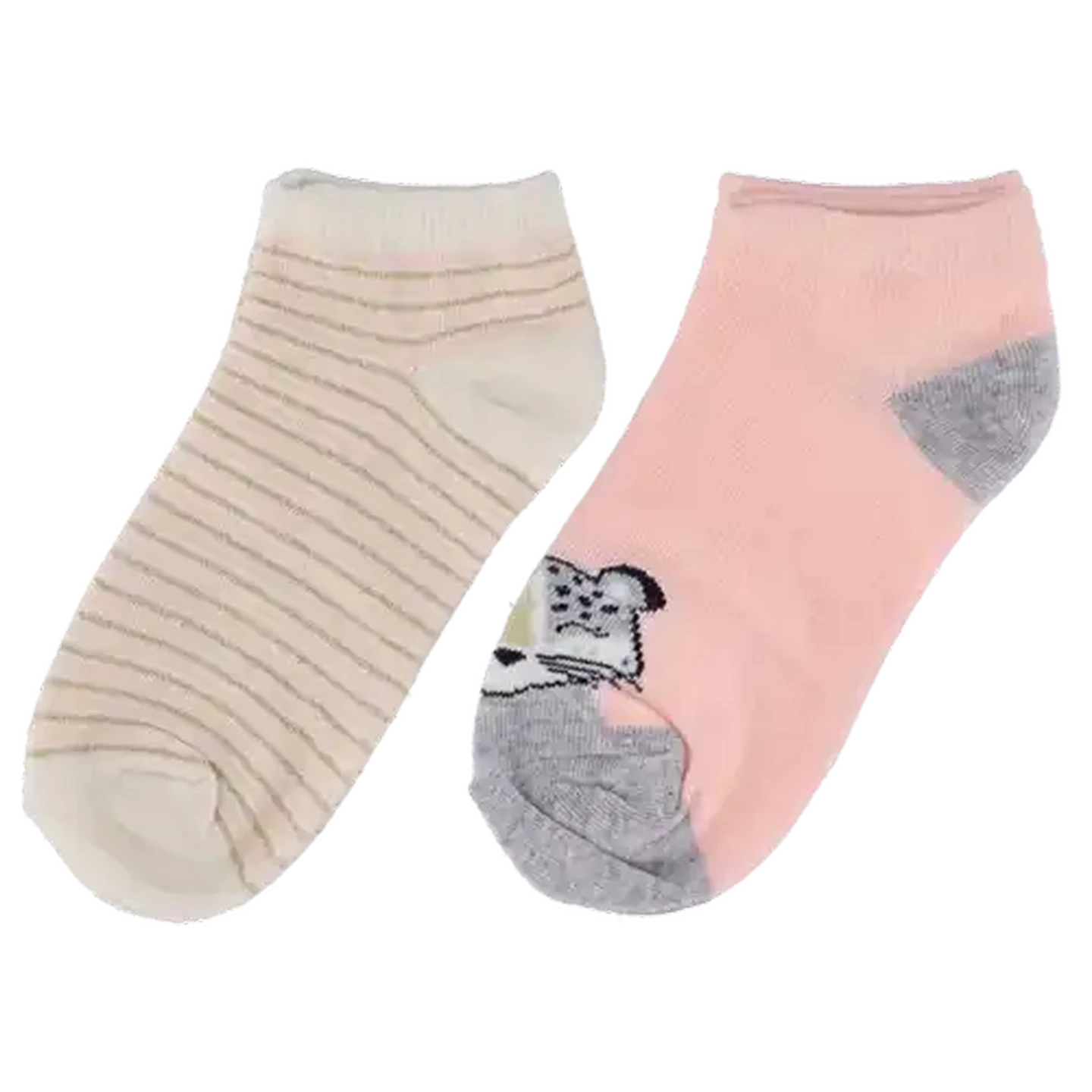 Image of Bare Basics Low Cut Girls Cotton Socks 12½ - 3½ 2-Pack