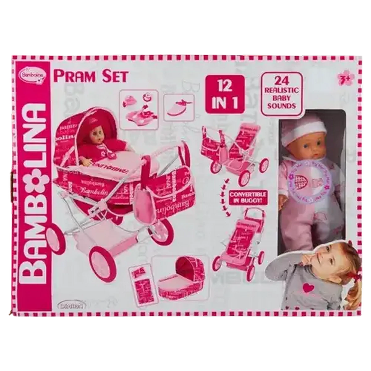 Checkers Sixty60 | Bambolina 12-In-1 Doll & Pram Set With Accessories ...
