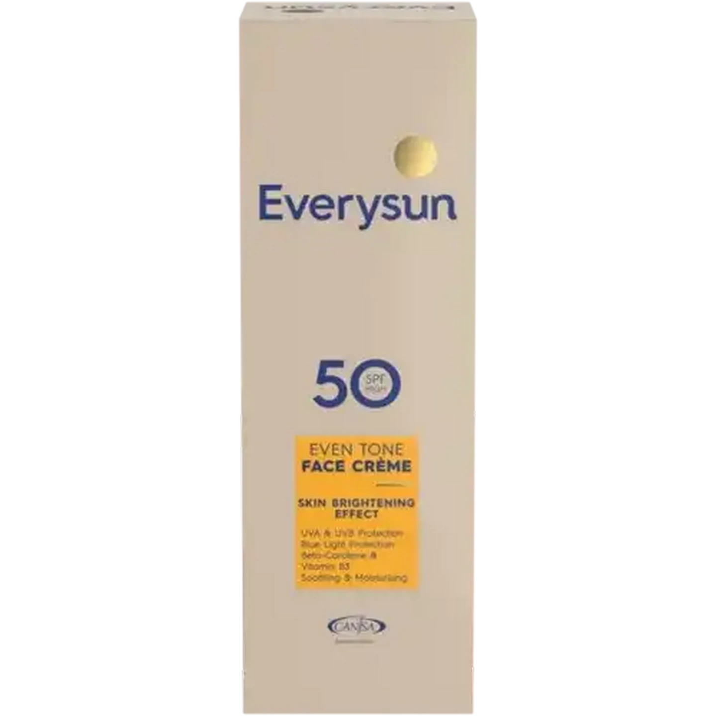 Image of Everysun Even Tone SPF 50 Face Créme 50ml