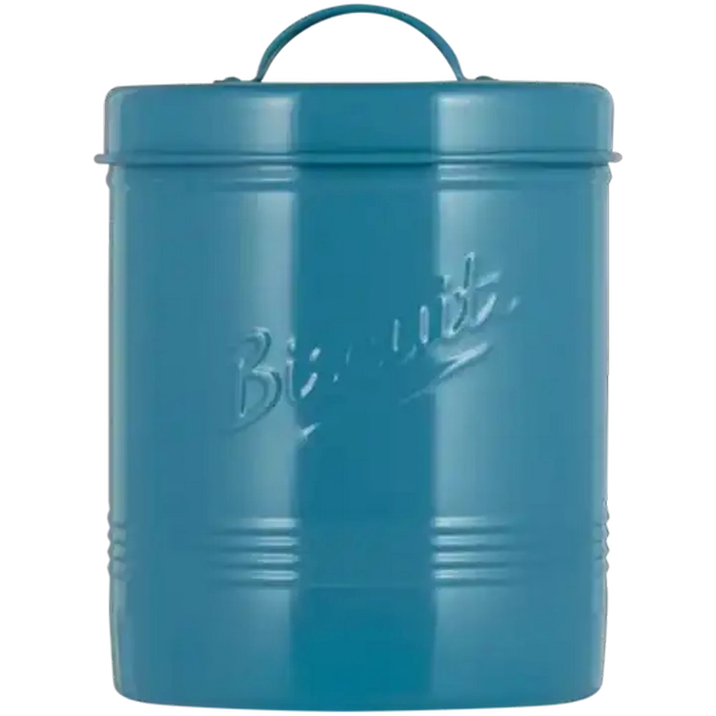 Image of Vintage Teal Biscuit Tin