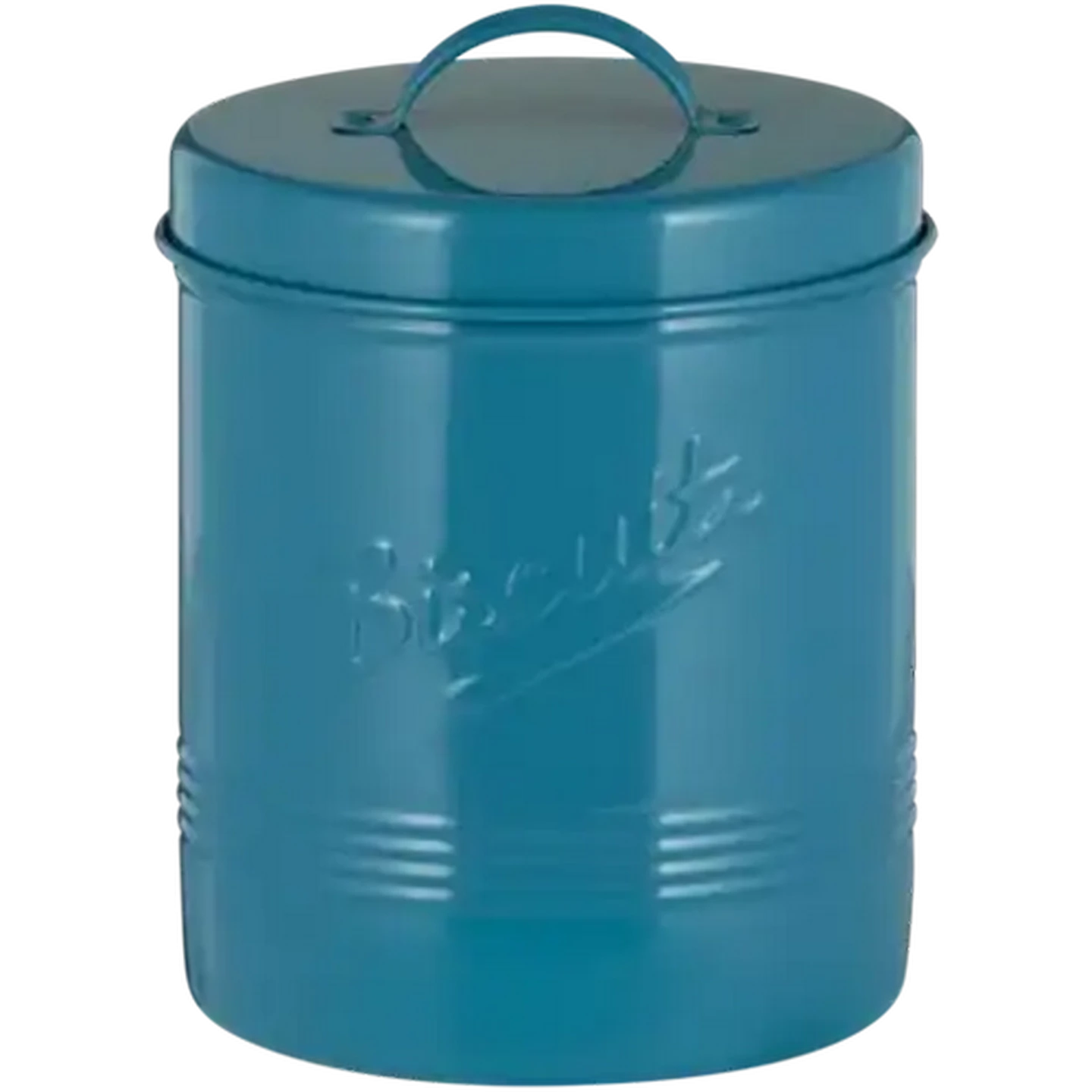 Image of Vintage Teal Biscuit Tin