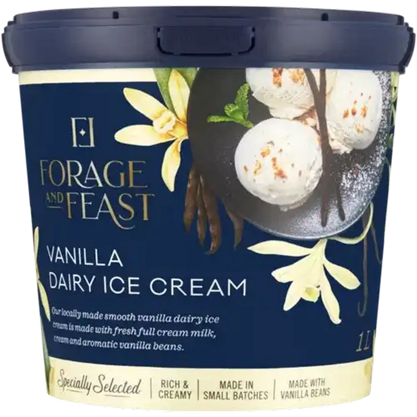 Checkers Sixty60 | Forage And Feast Vanilla Dairy Ice Cream 1L
