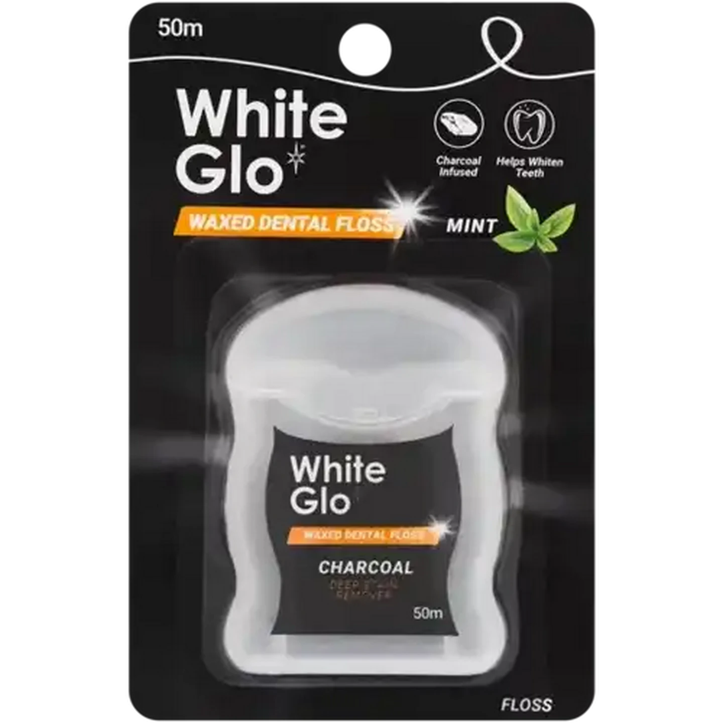 Checkers Sixty60 | White Glo Charcoal Waxed Dental Floss 50m