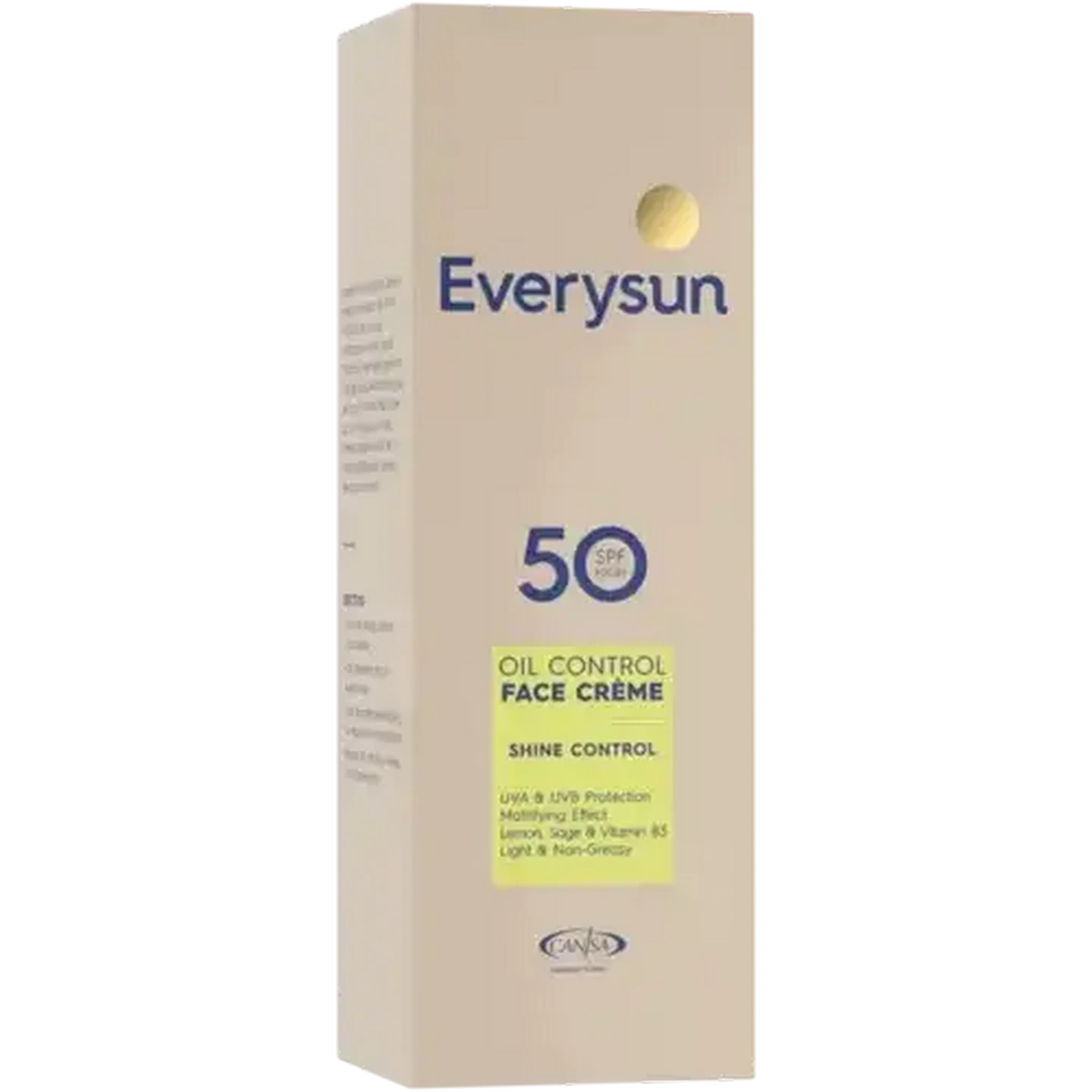 Image of Everysun Oil Control SPF 50 Face Créme 50ml
