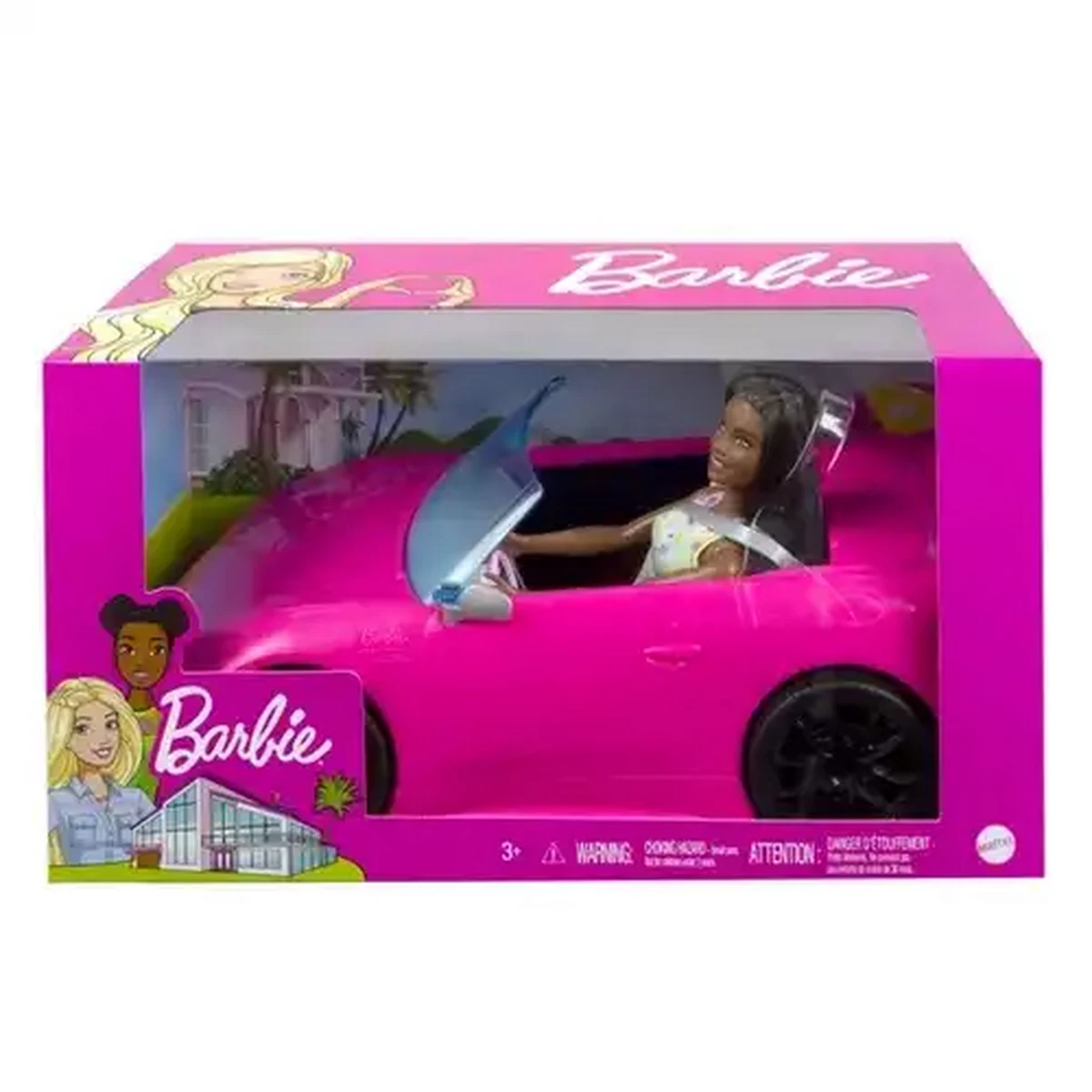 Checkers Sixty60 | Barbie Doll Brunette And Pink Convertible Car