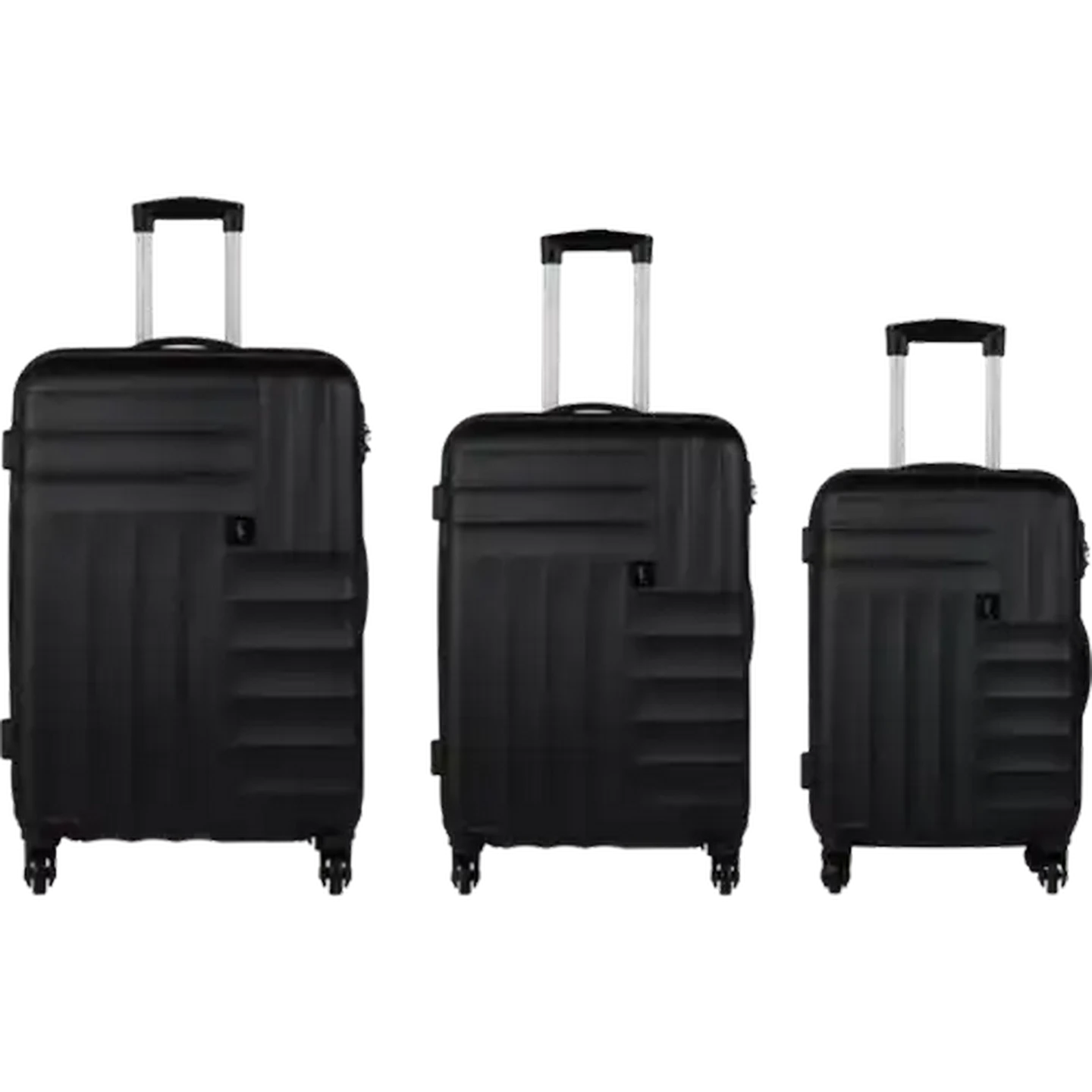 Image of Yves Saint Claire ABS Black Titan Trolley Case Set