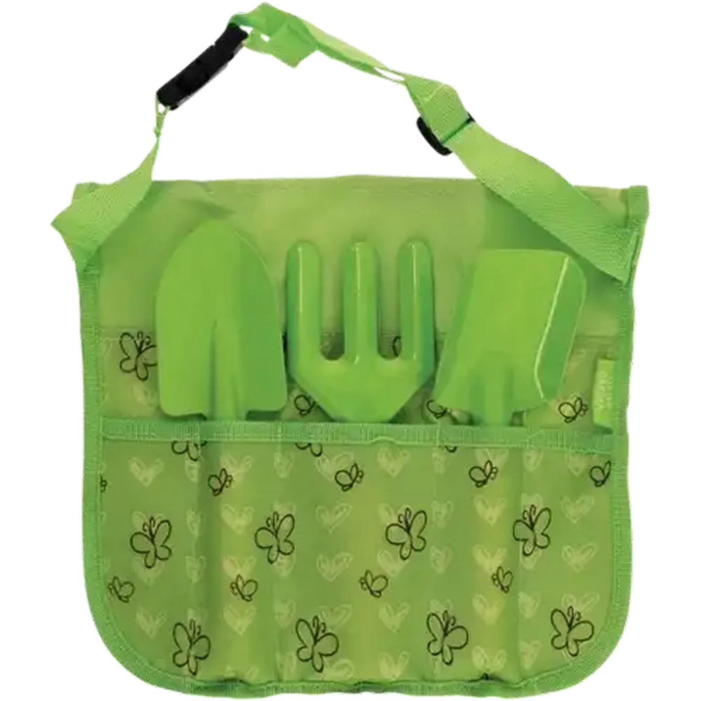 Image of Little Garden Green Kids Tool Set With Belt 3 Piece