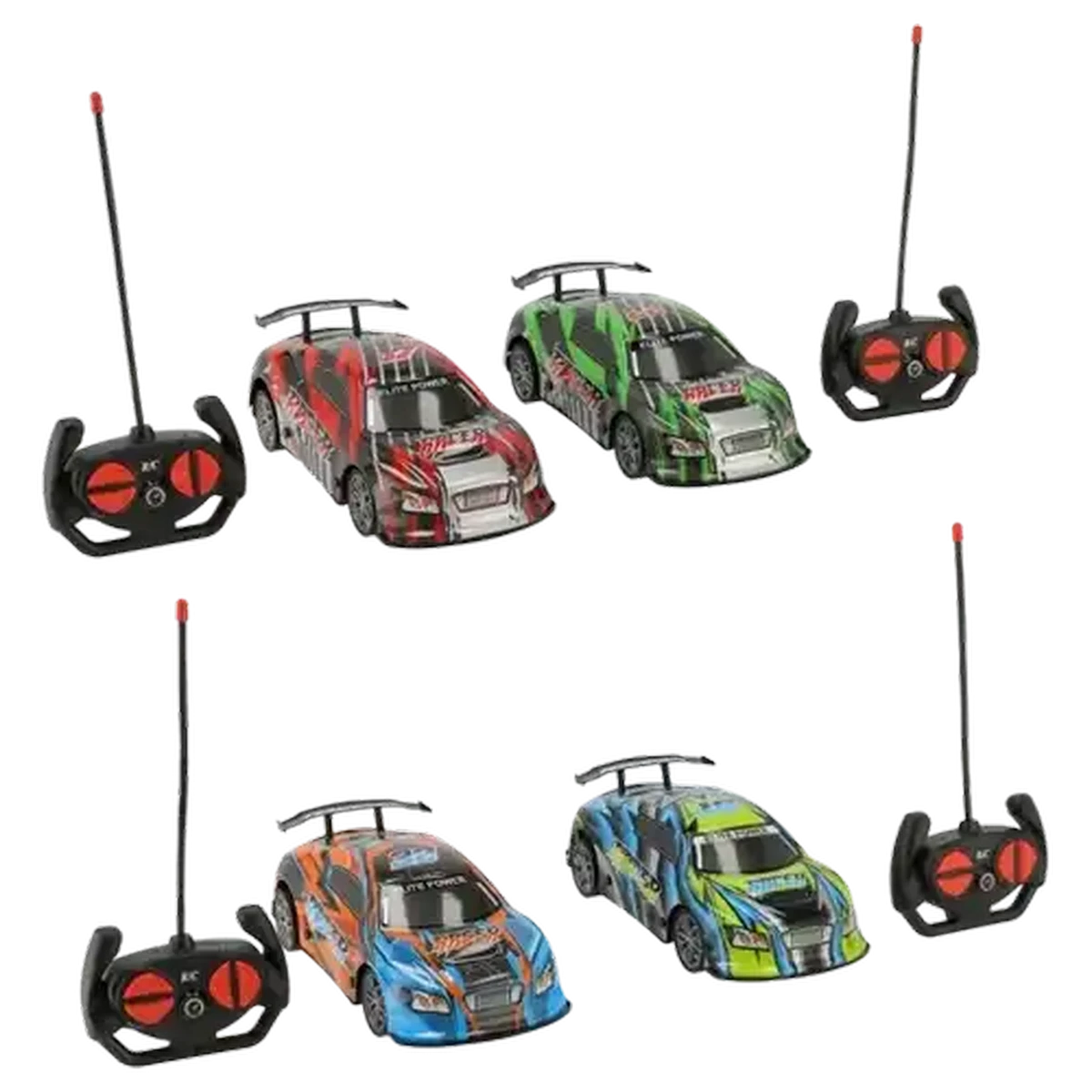 Checkers Sixty60 | Dual RC Racer With Light 1:16 2 Pack (Colour