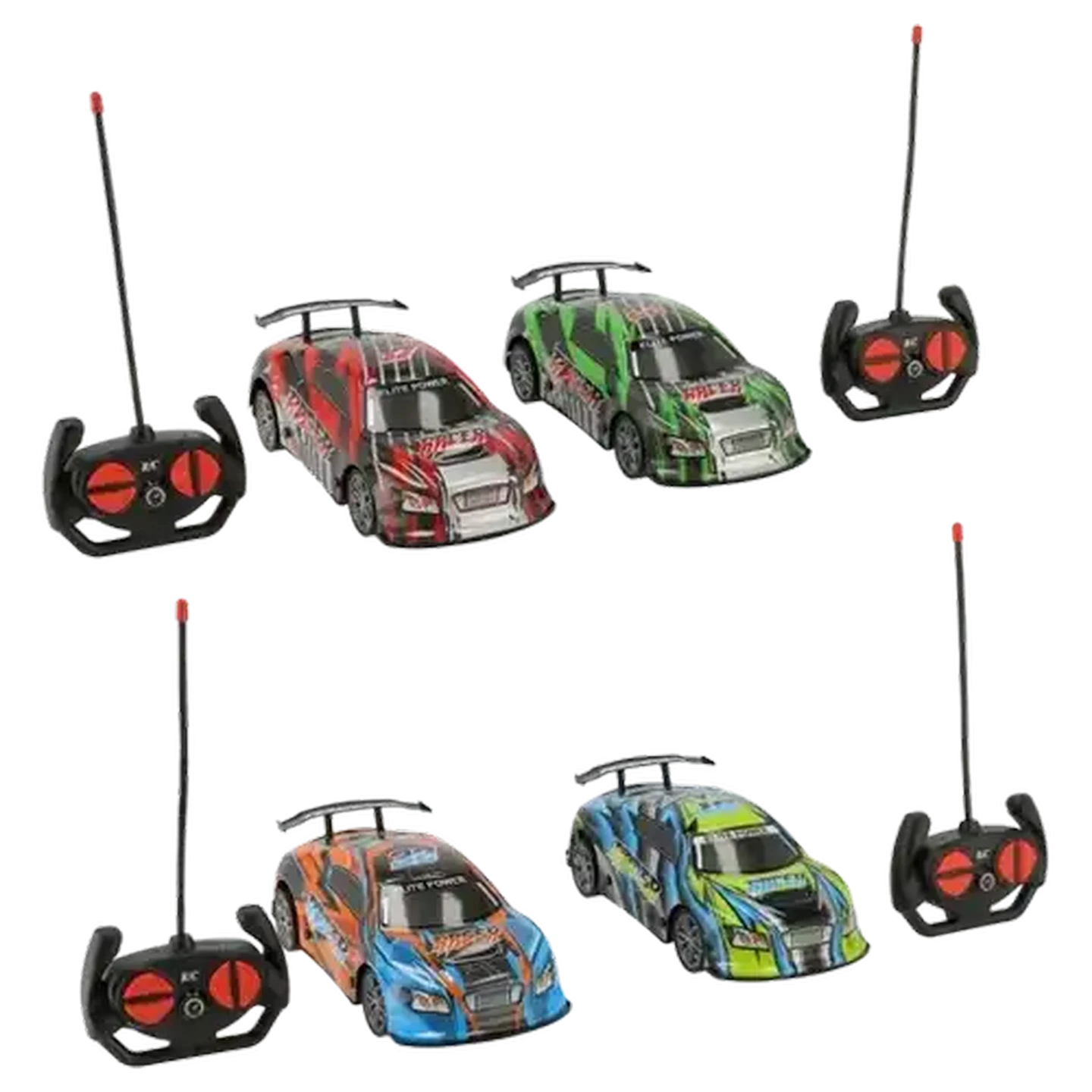 MMAx3ITSUKA Checker Racing (L)上下セット Checkers Sixty60 | Dual RC Racer With Light 1:16 2 Pack (Colour