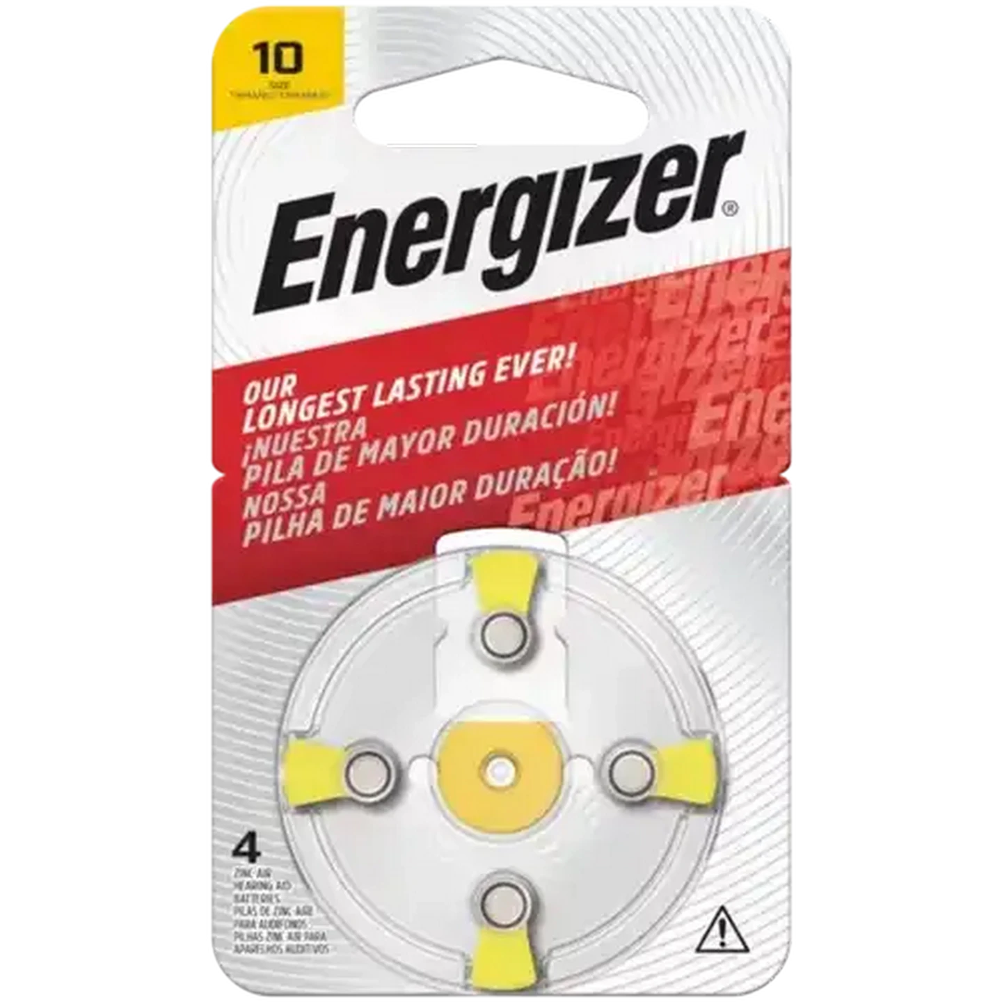 Image of Energizer Zinc Air Size 10 Hearing Aid Batteries 4-Pack