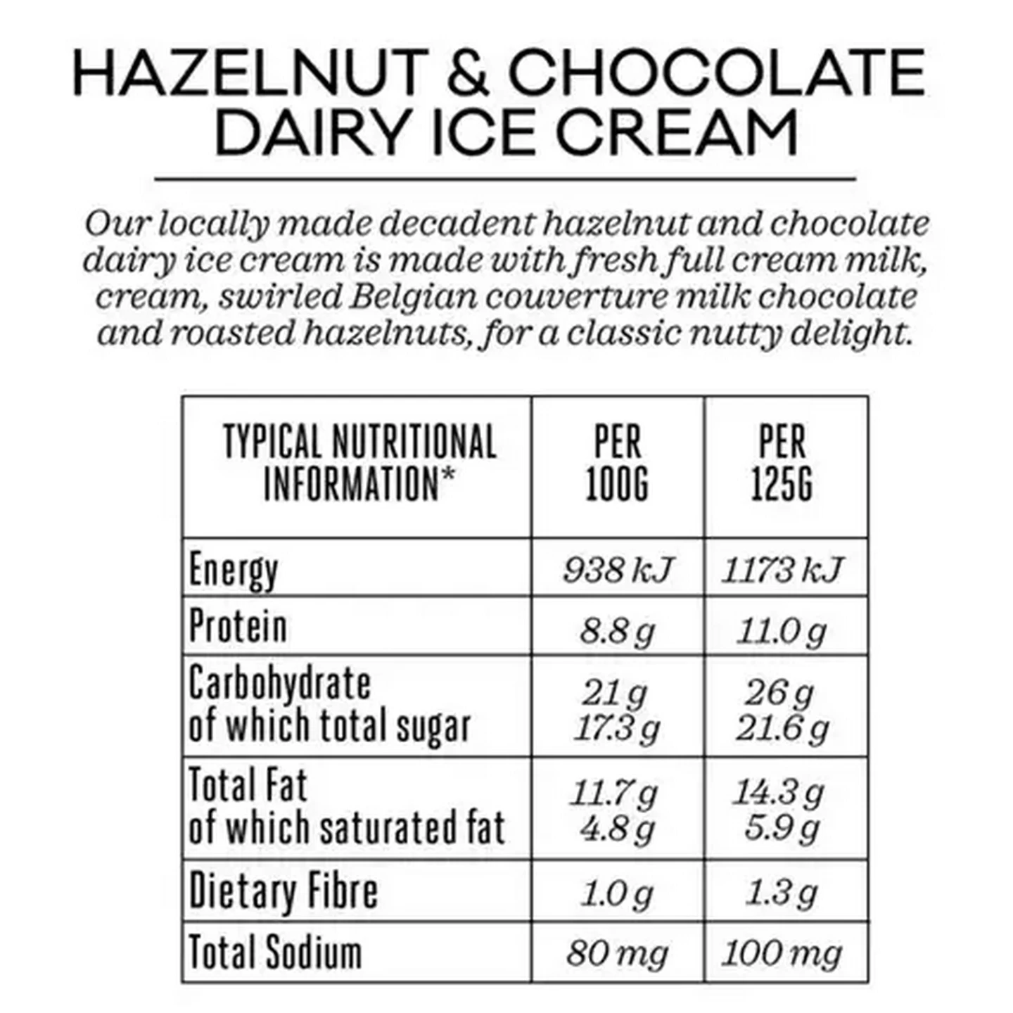 Image of Forage And Feast Hazelnut & Chocolate Dairy Ice Cream 1L