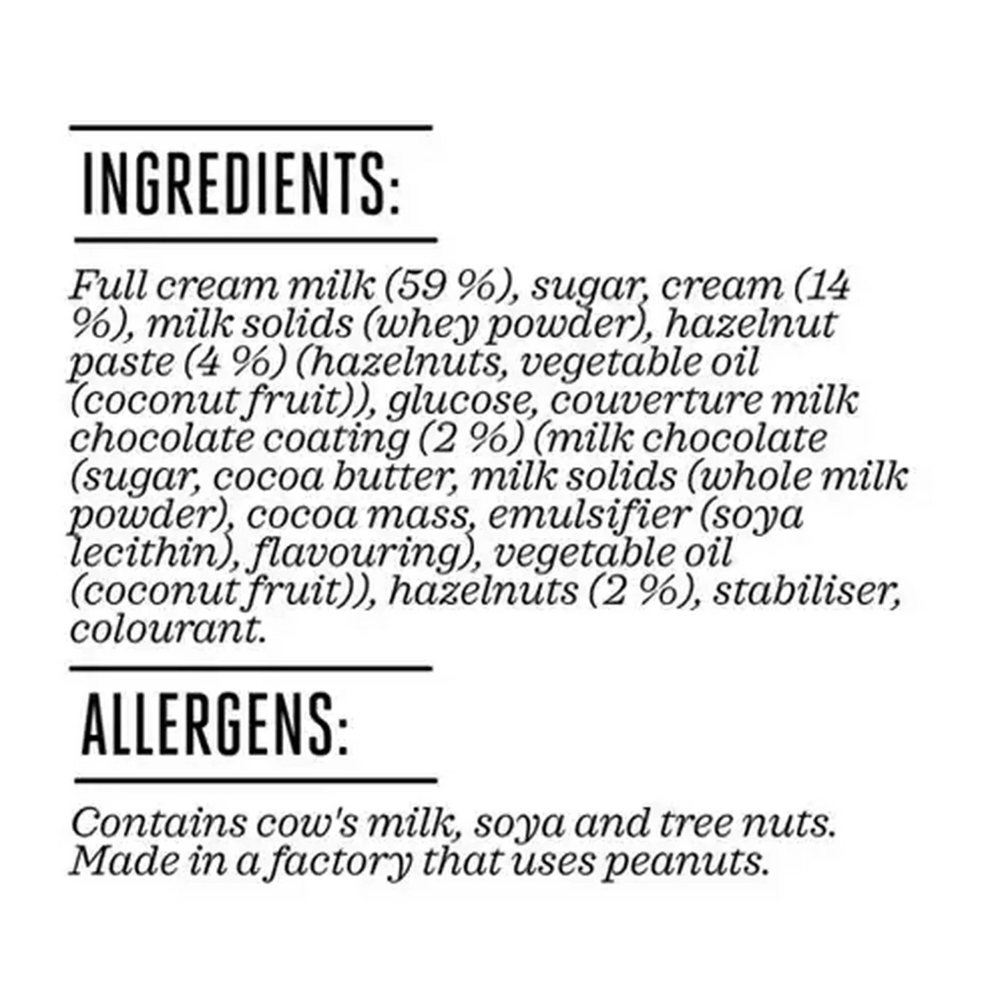 Image of Forage And Feast Hazelnut & Chocolate Dairy Ice Cream 1L