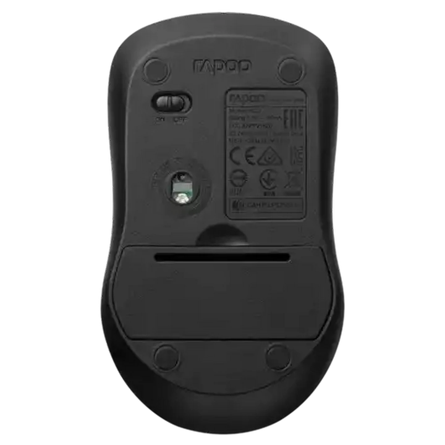 Image of Rapoo 1620 Black Mouse
