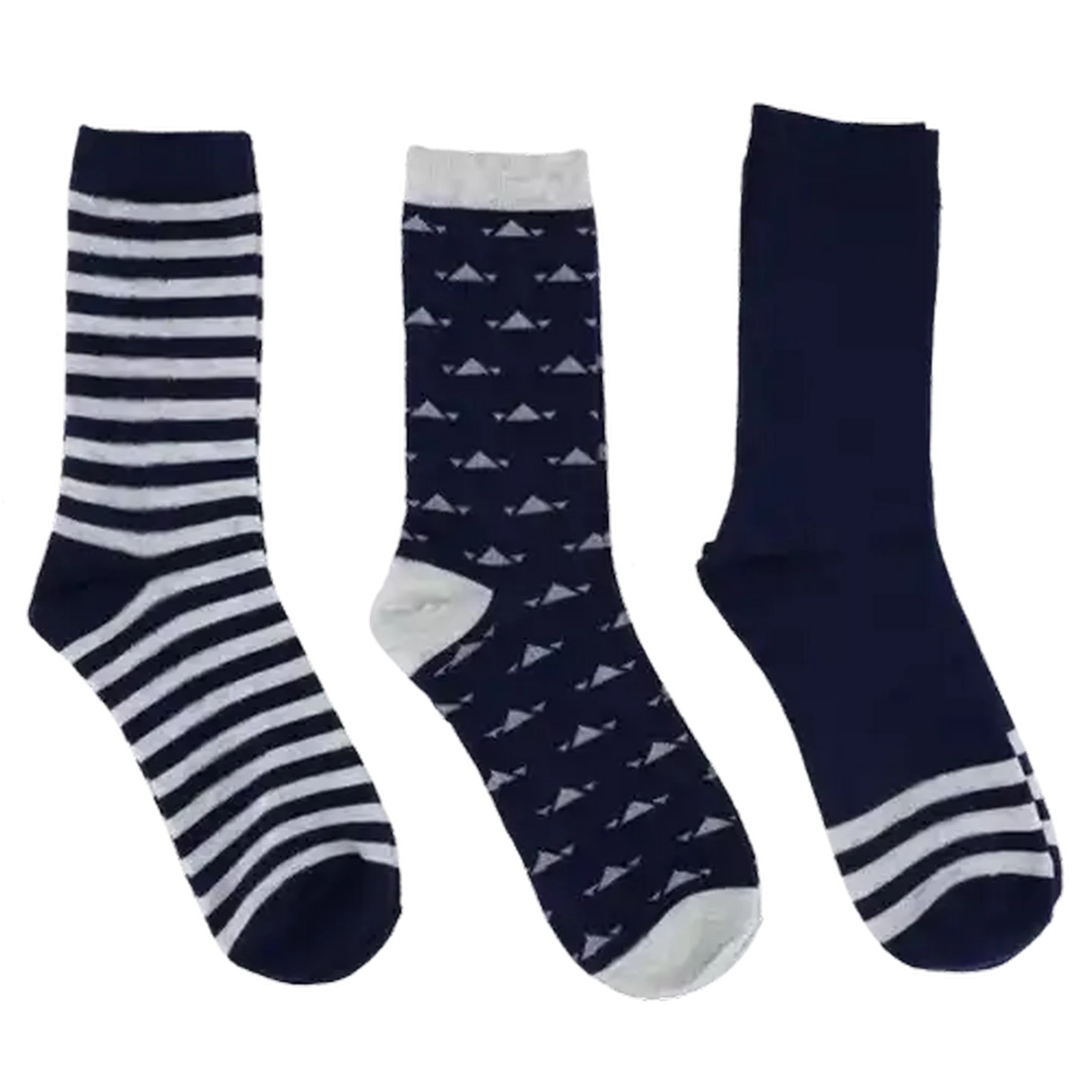 Image of Bare Basics Men's Anklet Design Socks 7 - 11 3-Pack