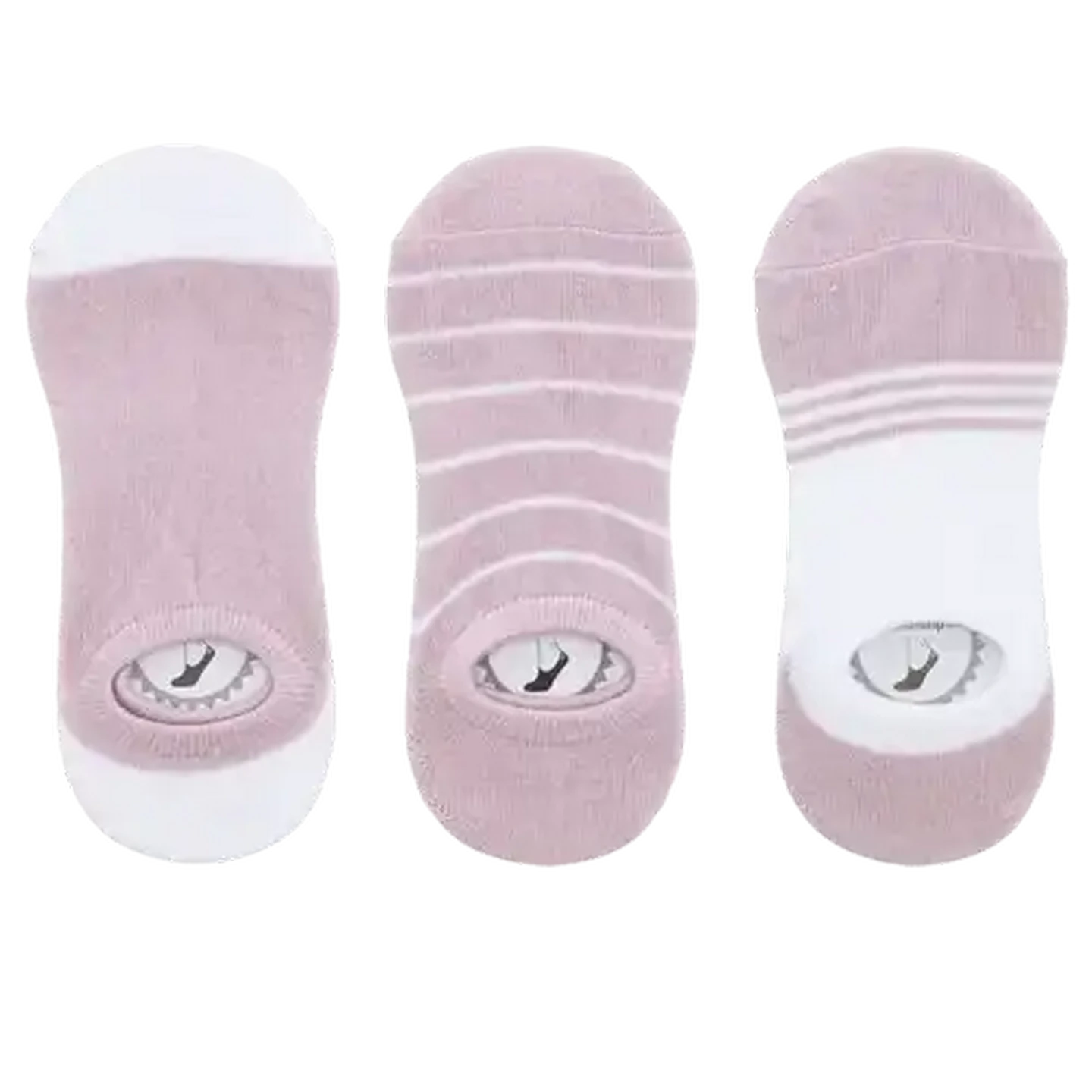 Image of Bare Basics Ladies Secret Socks Size 4-7 3-Pack (Design May Vary)