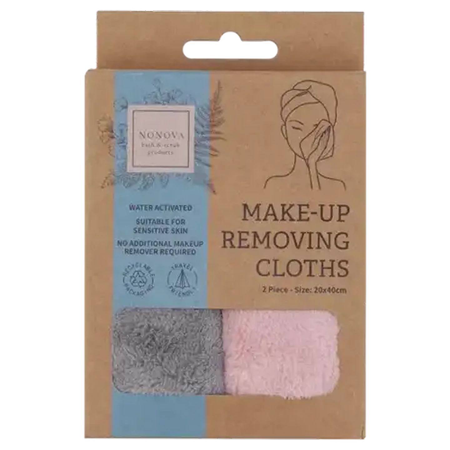 Checkers Sixty60 | Nonova Make Up Removing Cloths 20 x 40cm 2 Pack