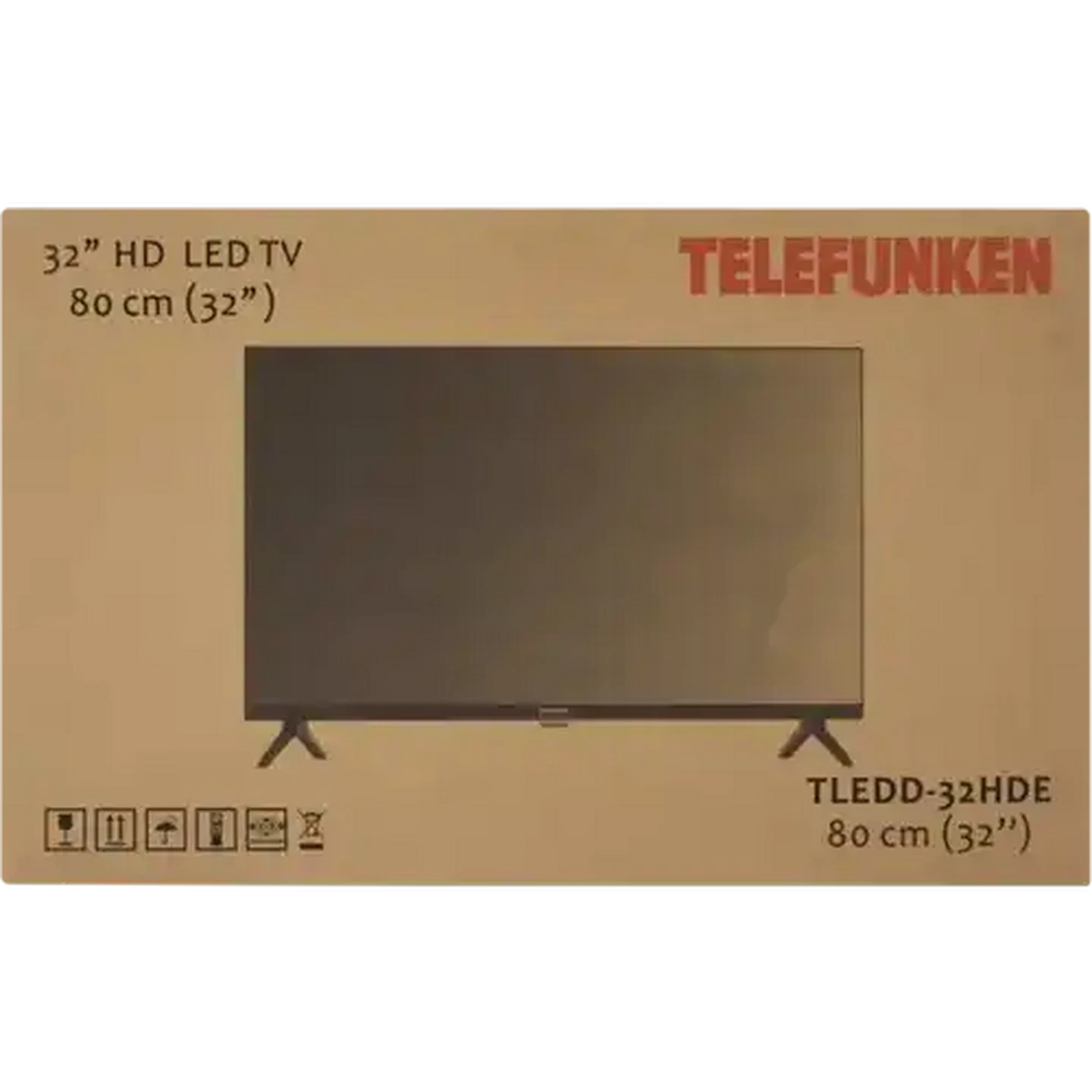 Image of TELEFUNKEN Black TLEDD-32HDE 32 Inch HD LED TV