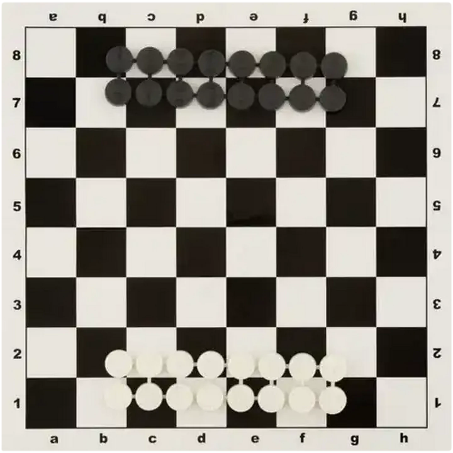 Image of Cardboard Checkers Game 33 Piece