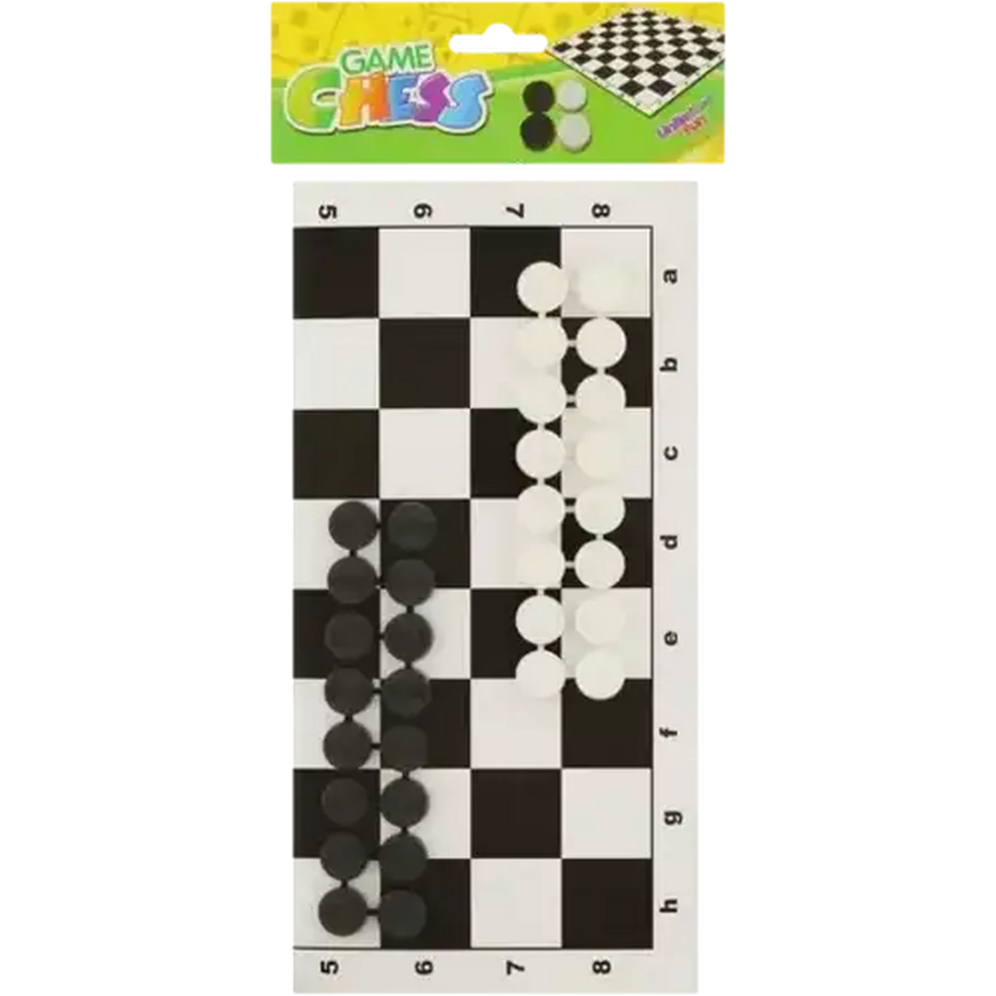 Image of Cardboard Checkers Game 33 Piece