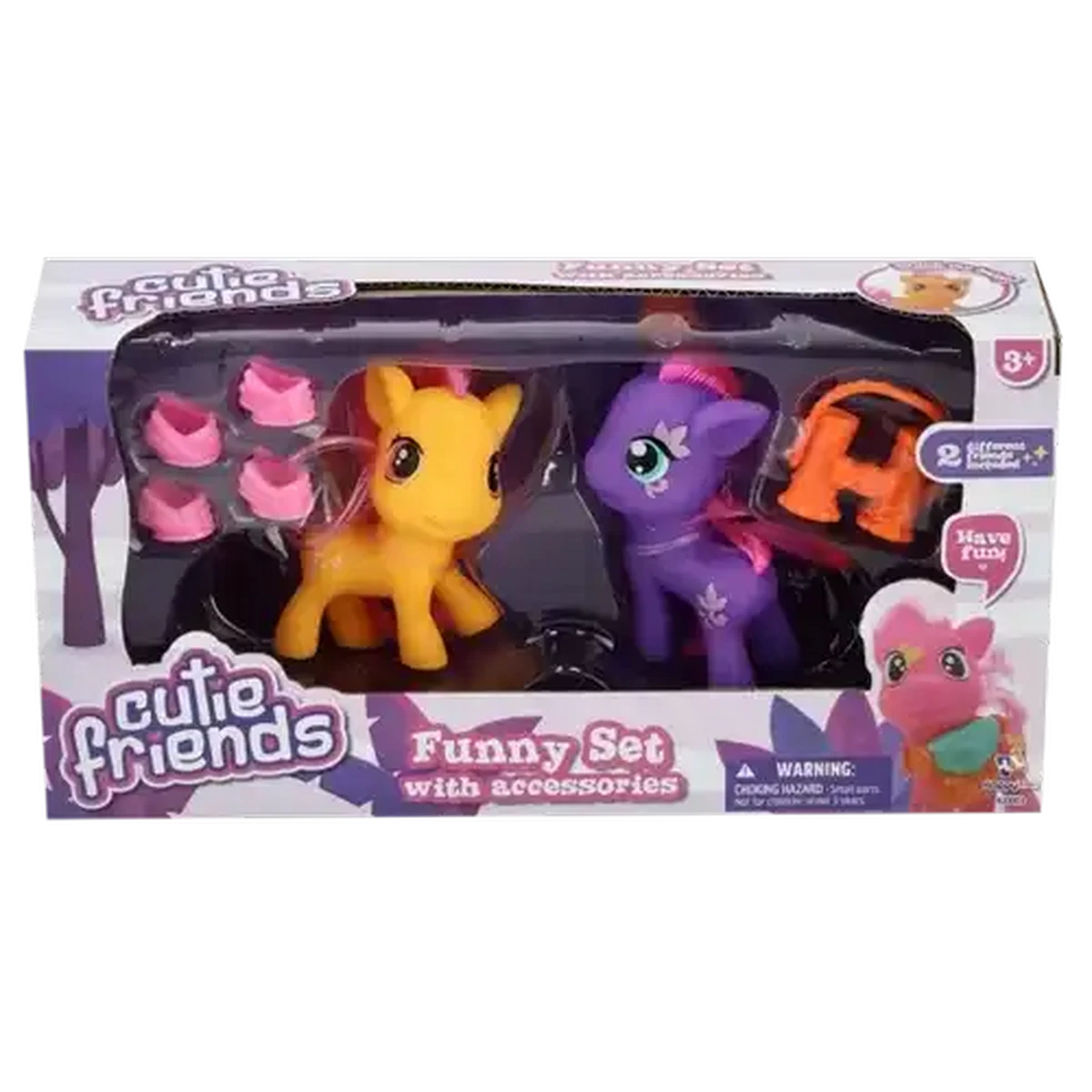 Checkers Sixty60 | Cutie Friends Ponies Set with Accessories 8cm 2