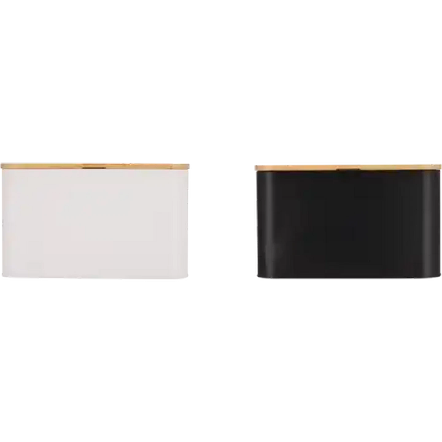 Image of Iron Bread Bin Bamboo Lid